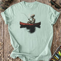 Alien Canoe Fishing T-Shirt