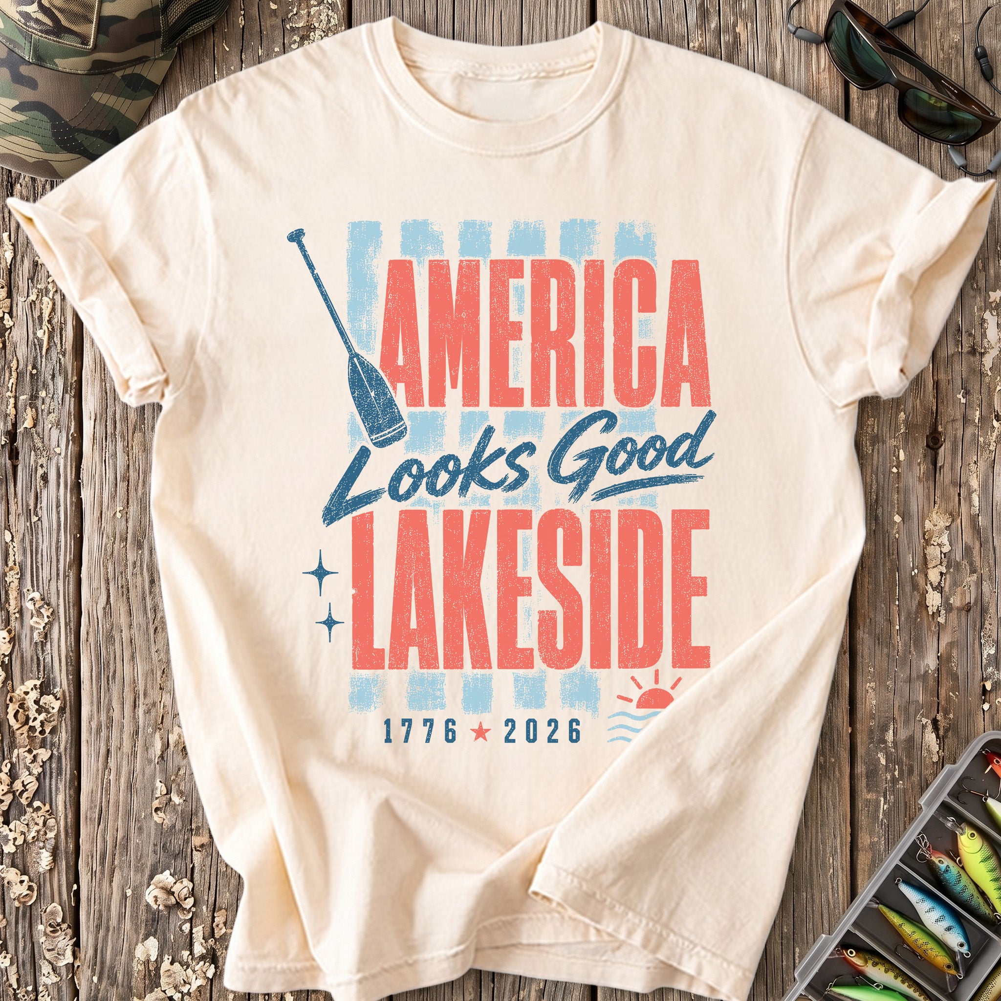 America Looks Good Lakeside T-Shirt
