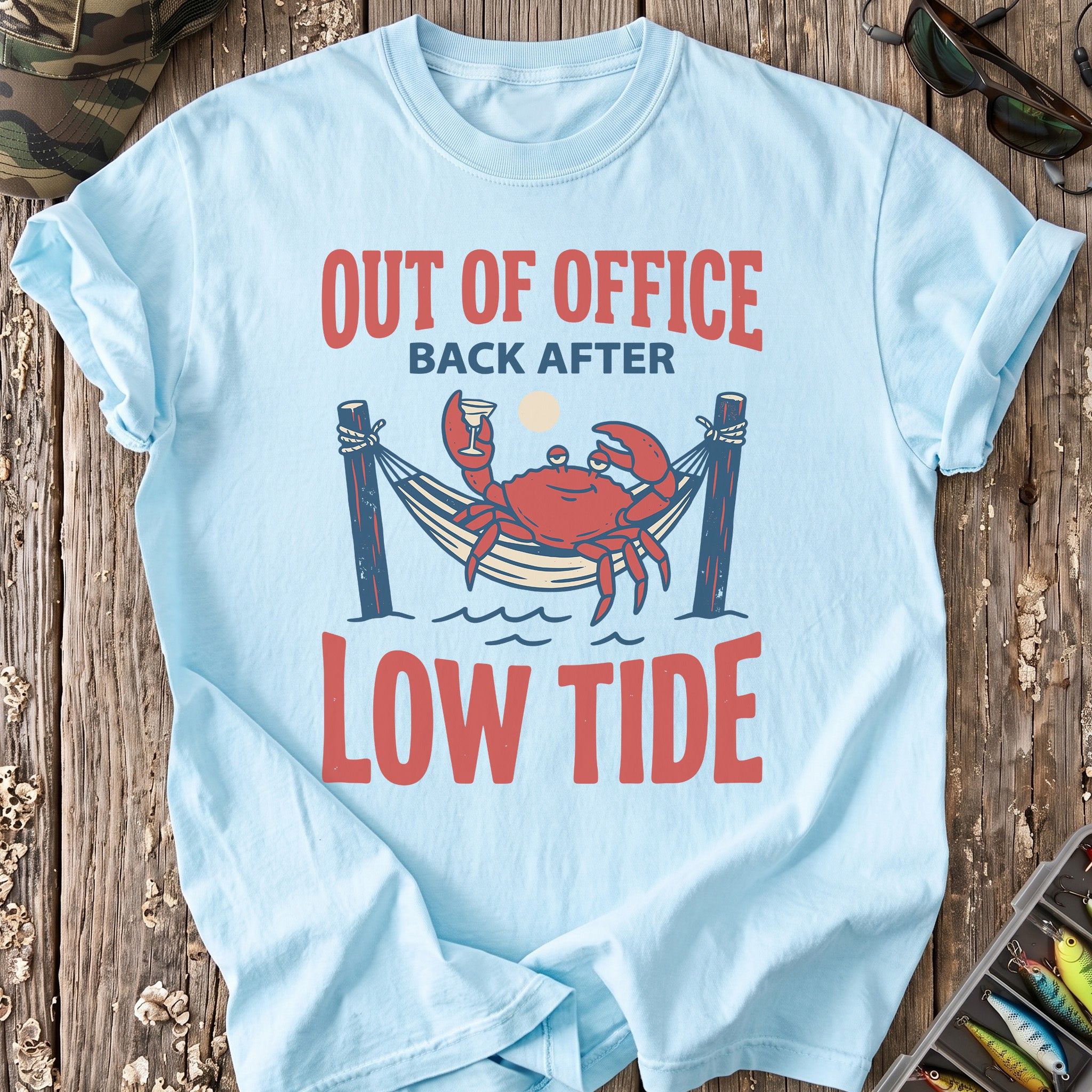 Out of Office, Back After Low Tide T-Shirt