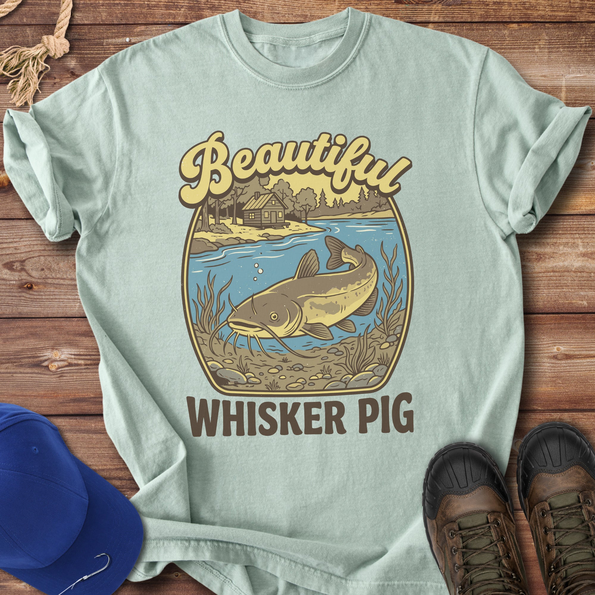 Beautiful Whisker Pig T-Shirt