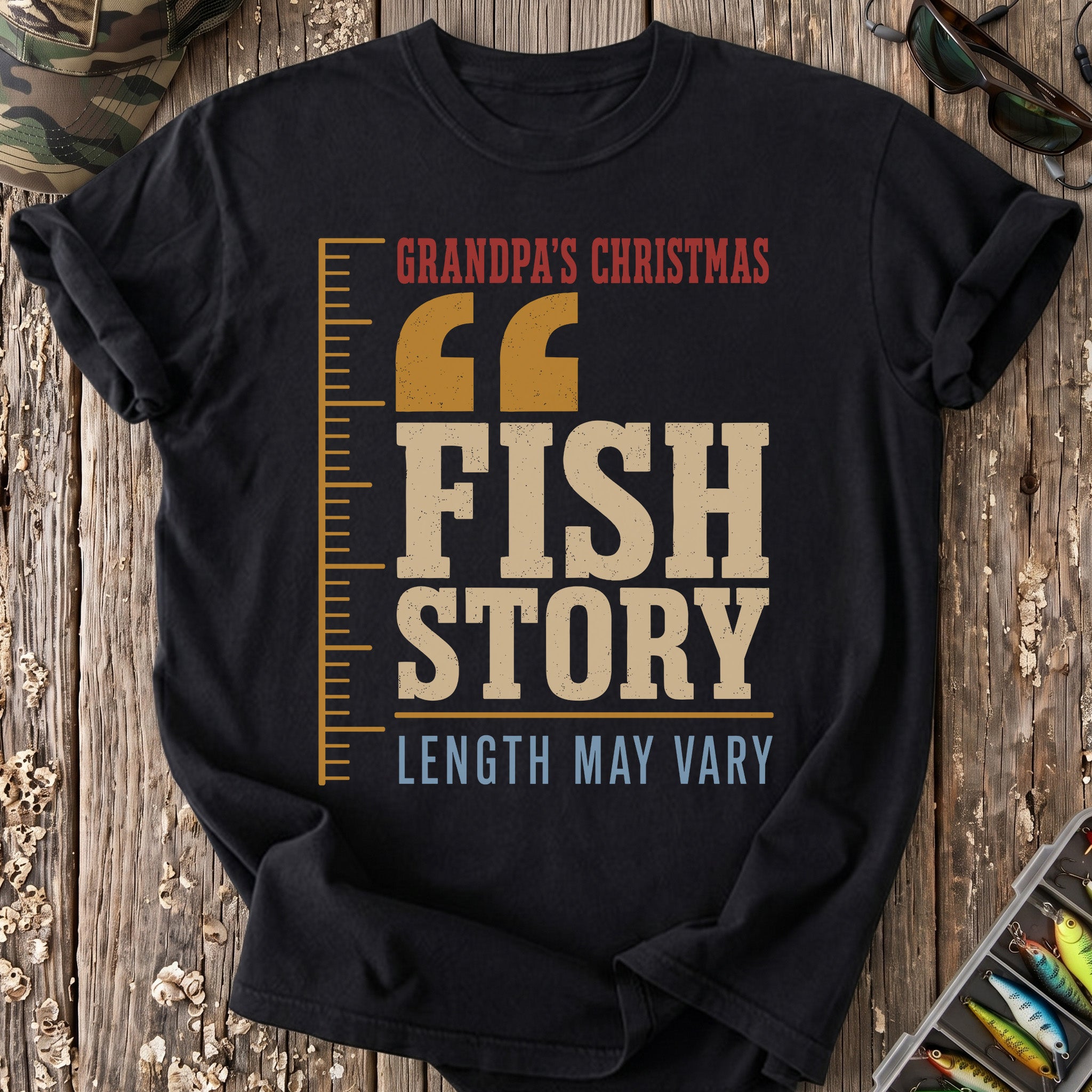 Grandpa’s Christmas Fish Story T-Shirt