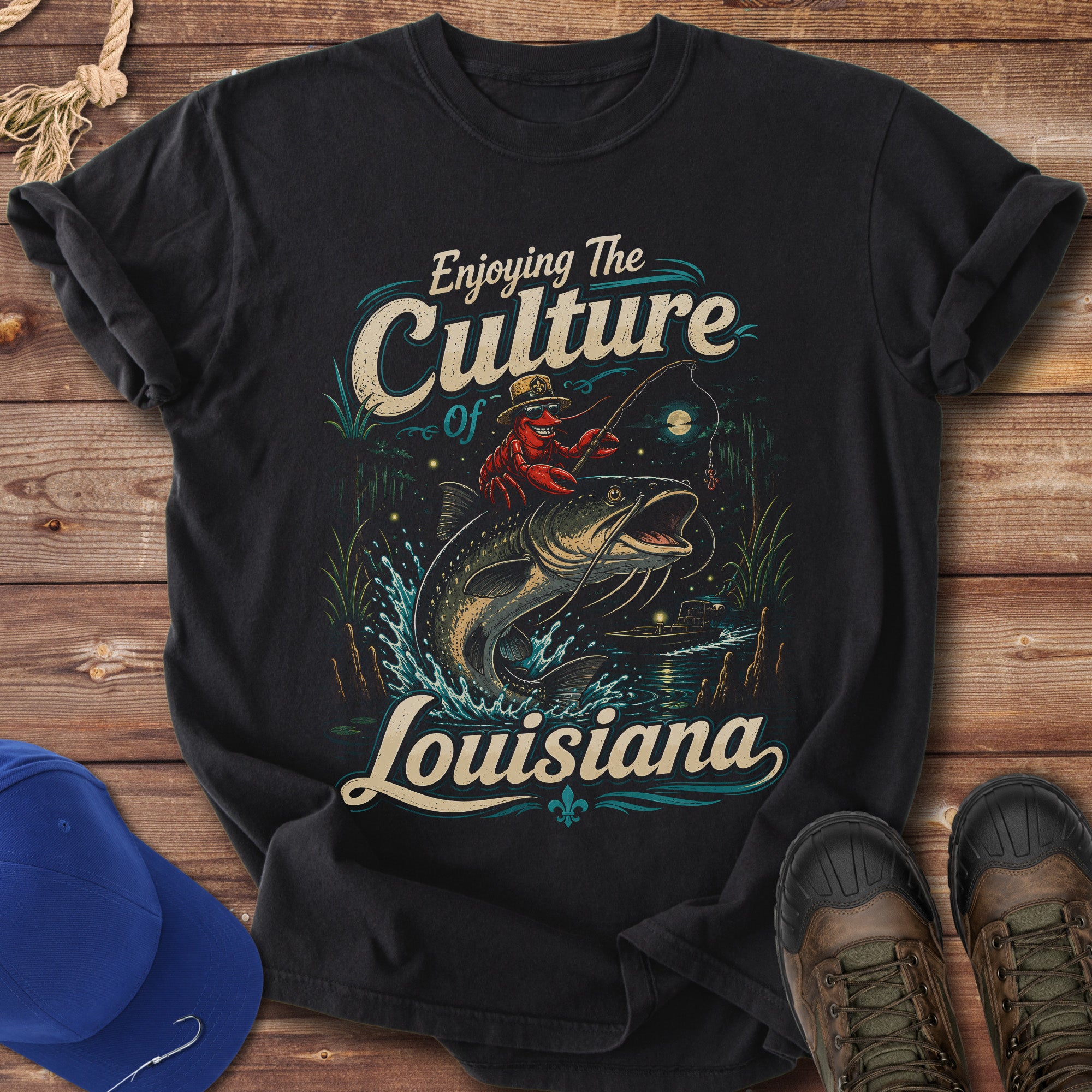 Enjoying Louisiana Fishing Culture T-Shirt