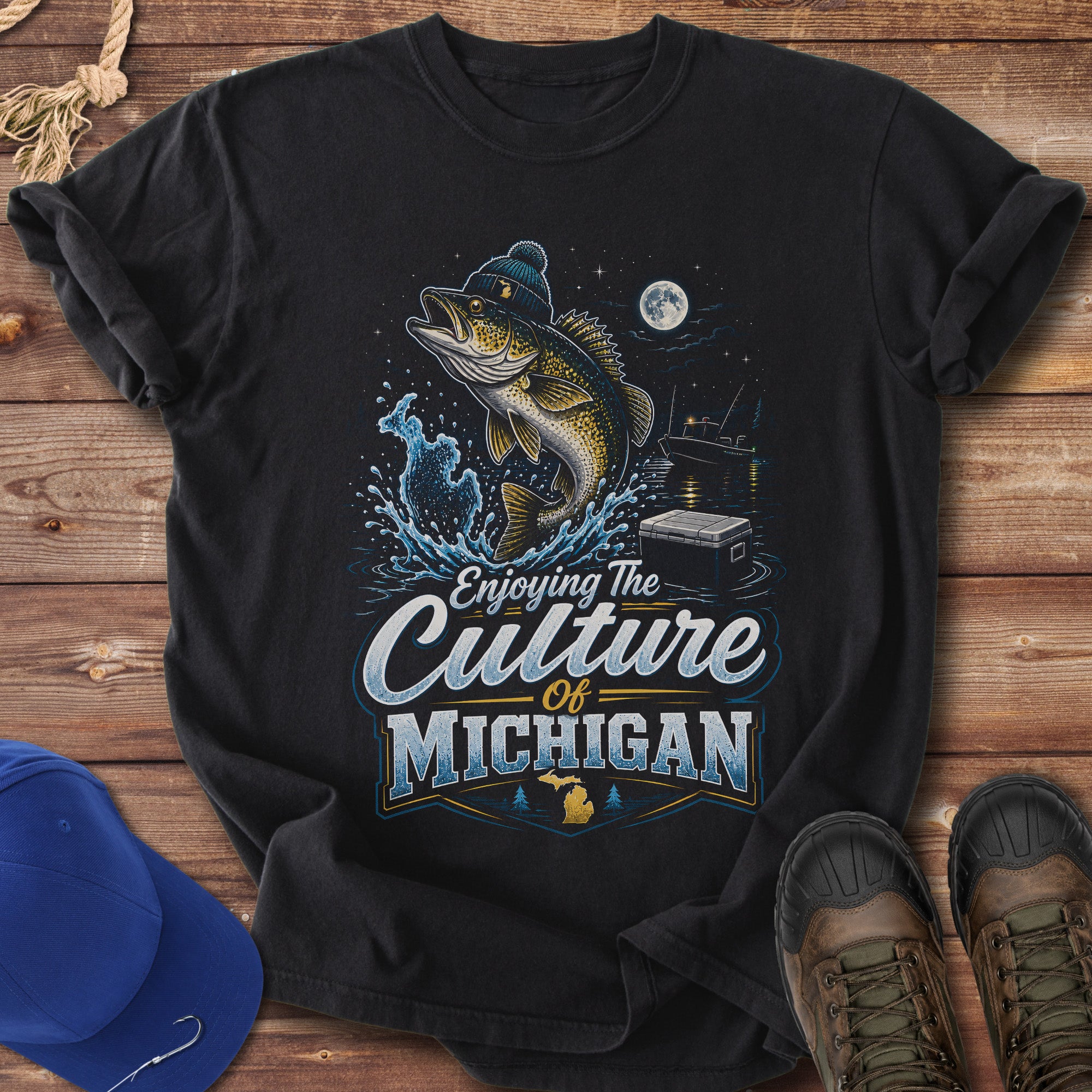 Michigan Fishing Culture T-Shirt
