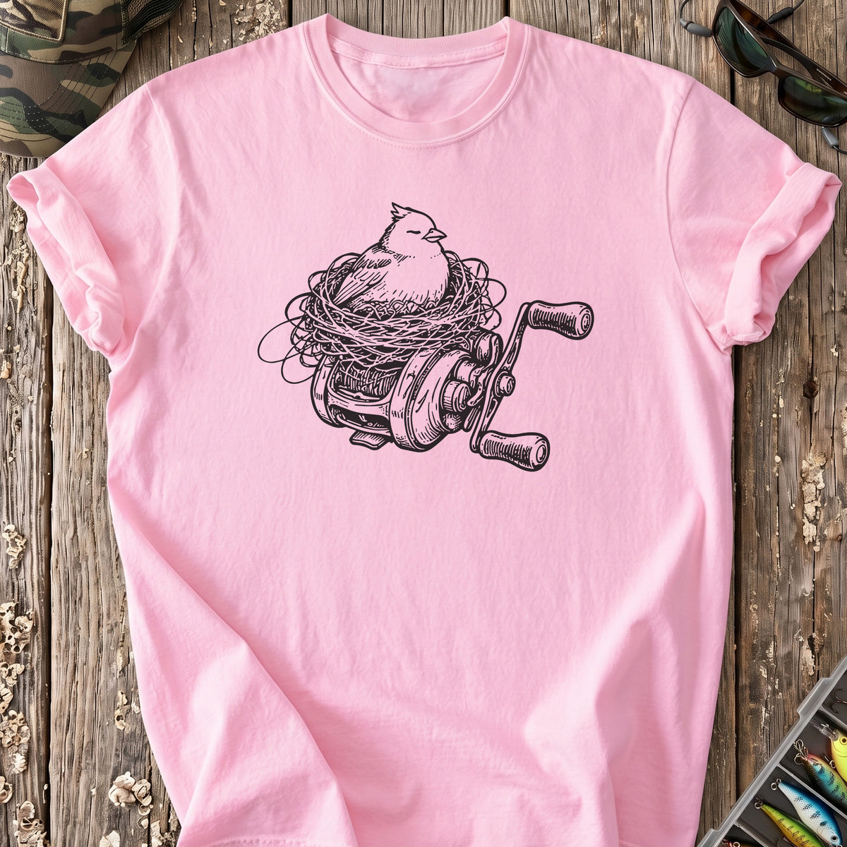 Baitcaster Bird's Nest T-Shirt