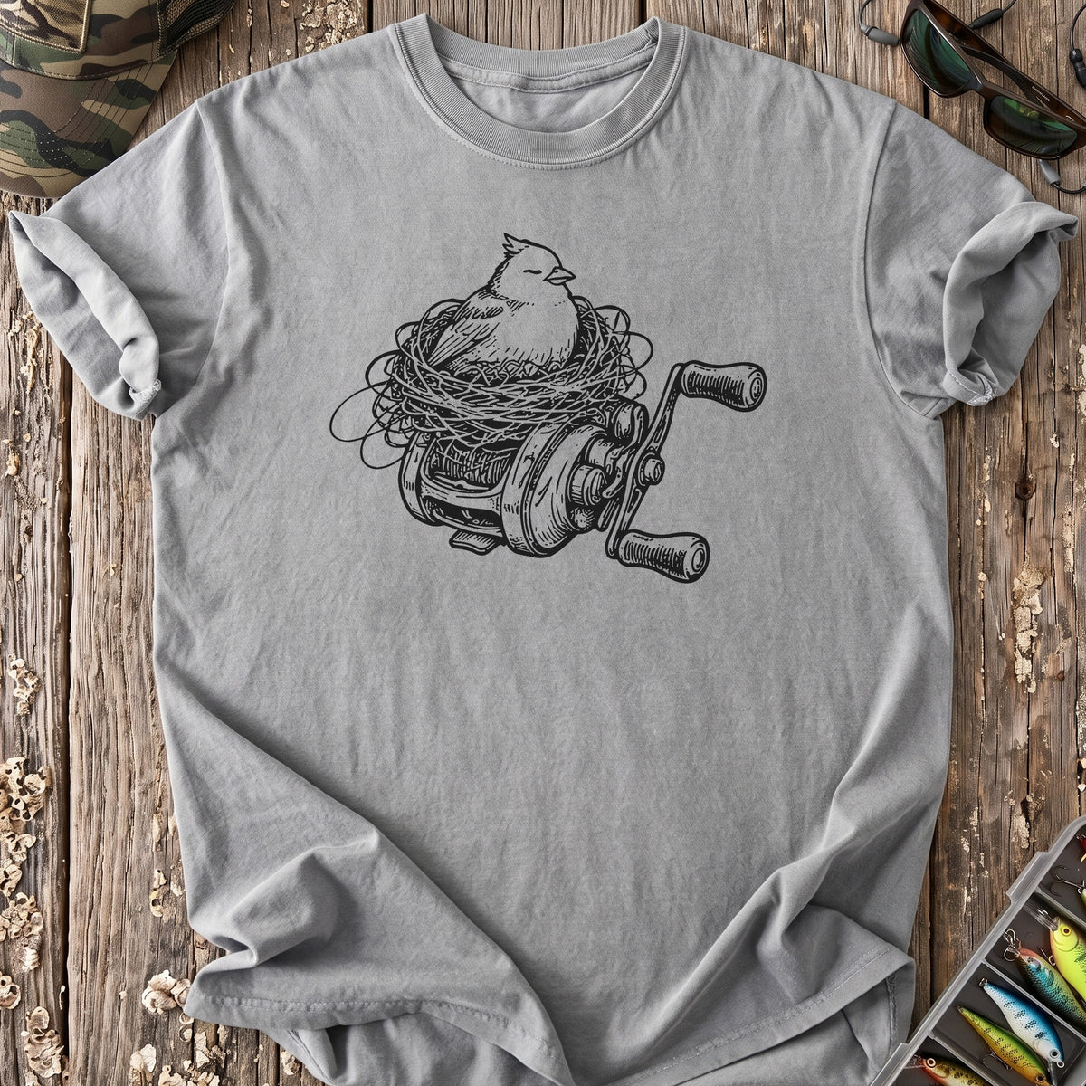 Baitcaster Bird's Nest T-Shirt