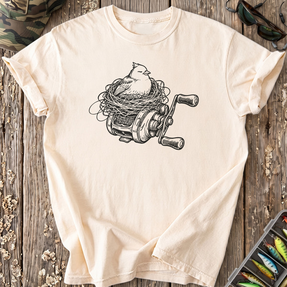 Baitcaster Bird's Nest T-Shirt