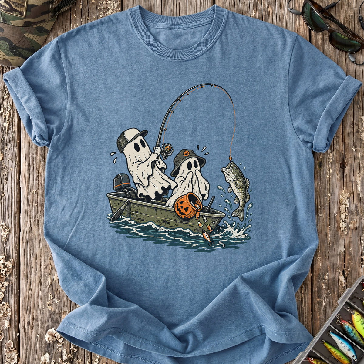 Boo Crew Gone Fishing T-Shirt
