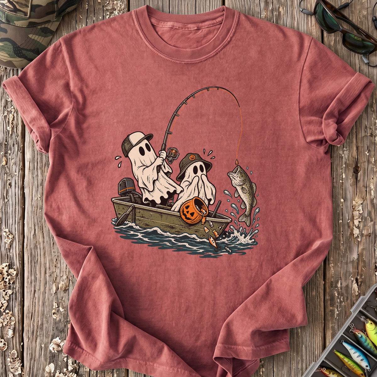 Boo Crew Gone Fishing T-Shirt