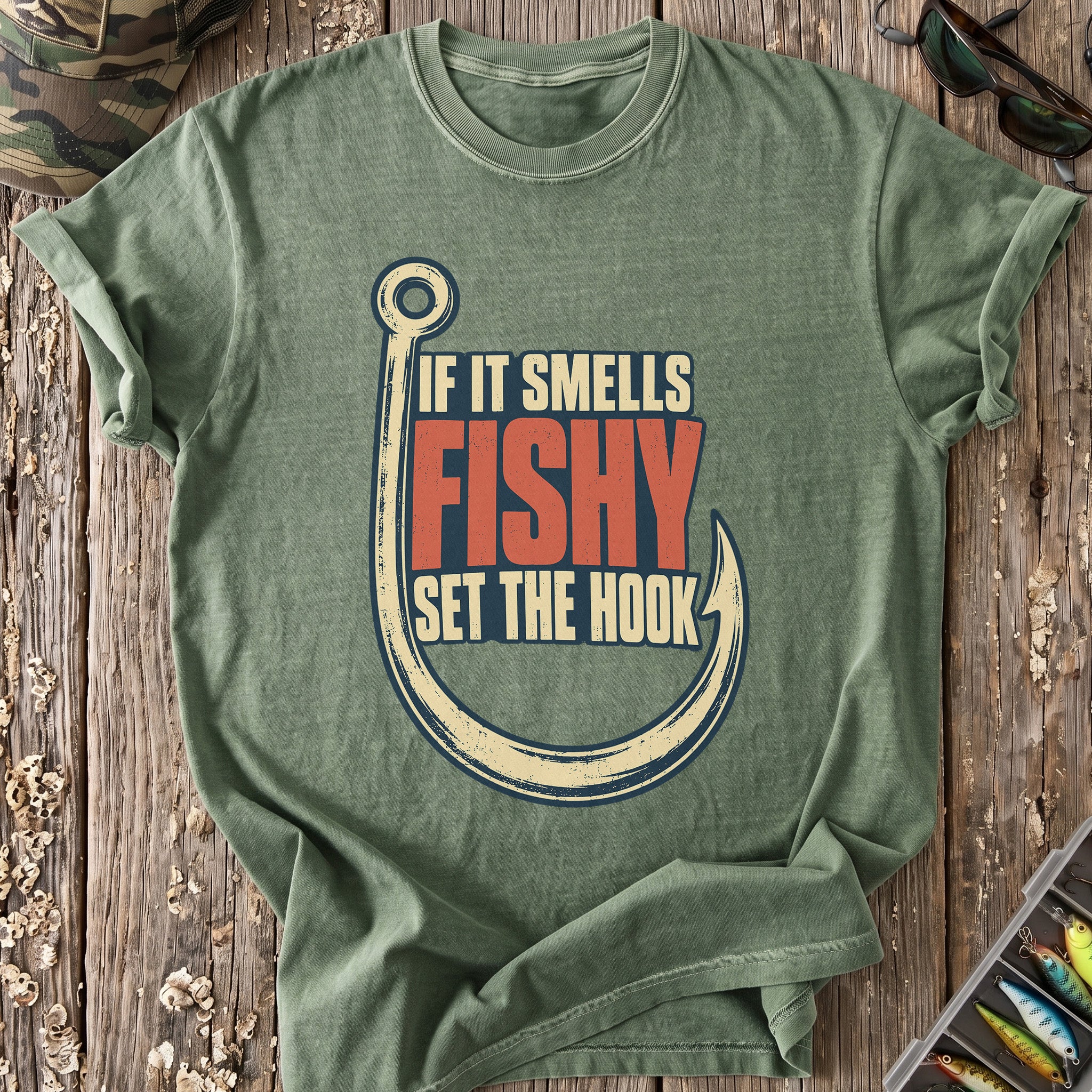If It Smells Fishy, Set the Hook T-Shirt