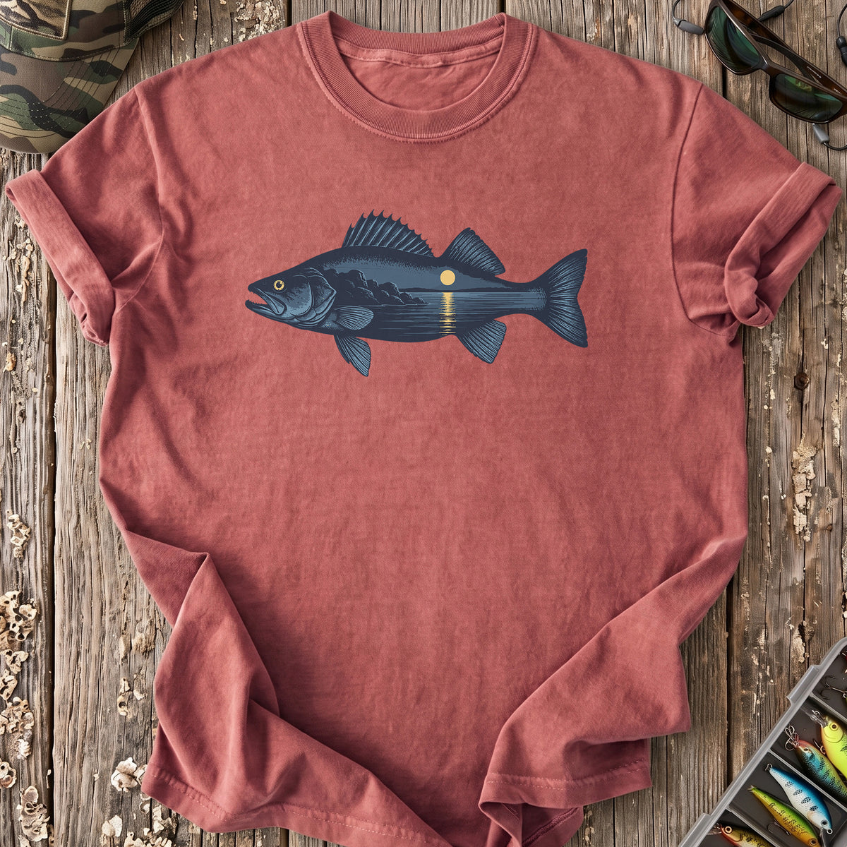 Moonlit Walleye T-Shirt