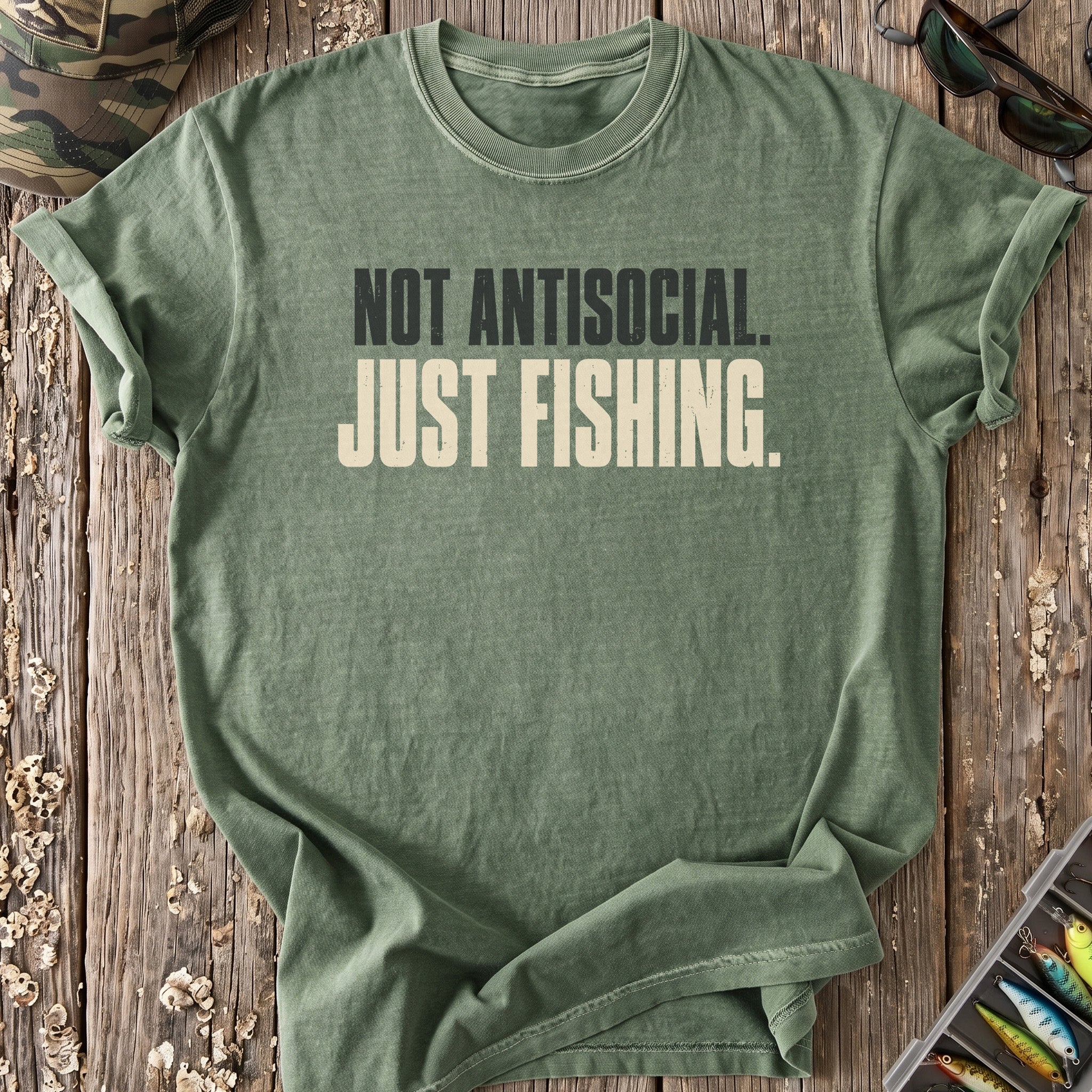 Not Antisocial Just Fishing T-Shirt