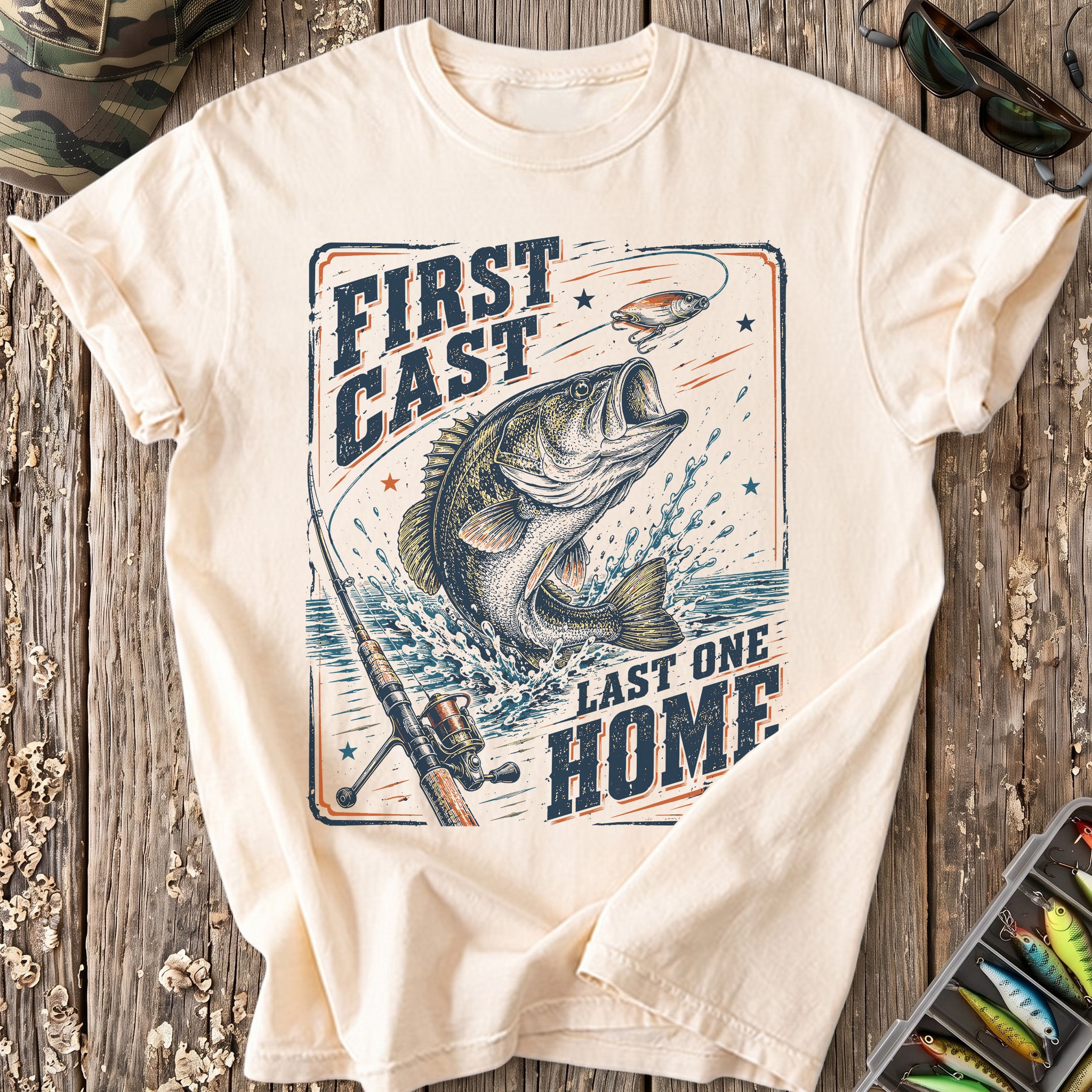 First Cast, Last One Home T-Shirt