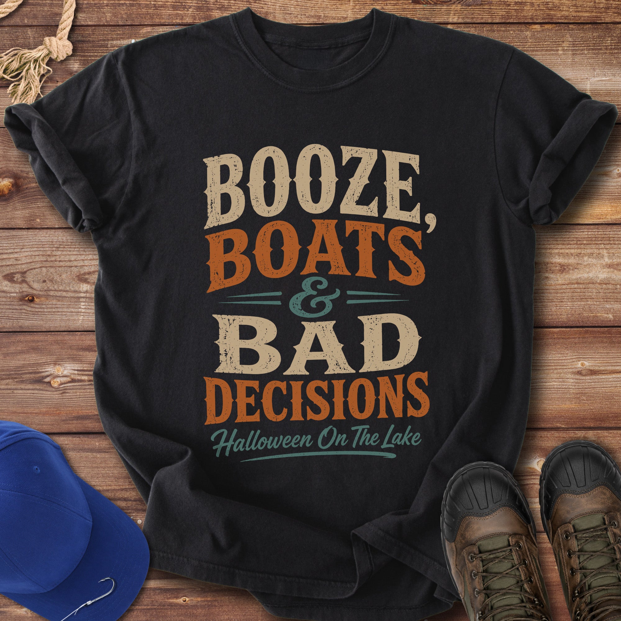 Booze, Boats & Bad Decisions T-Shirt