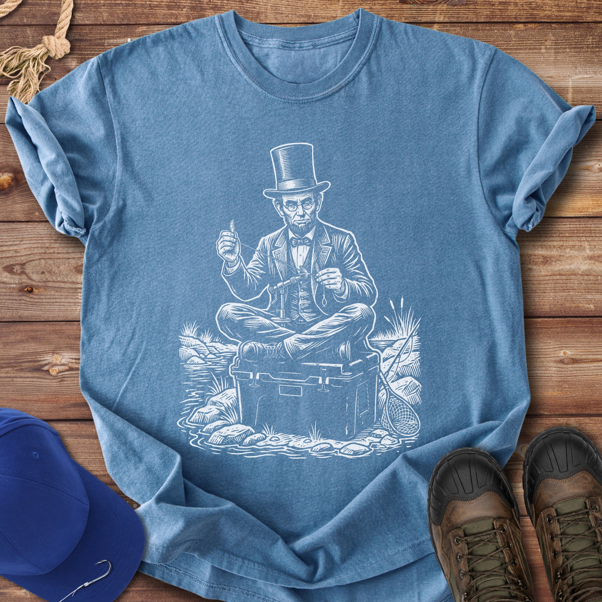 Lincoln the Presidential Angler T-Shirt