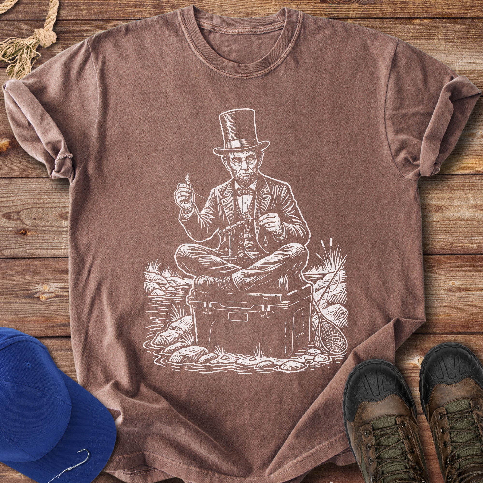 Lincoln the Presidential Angler T-Shirt