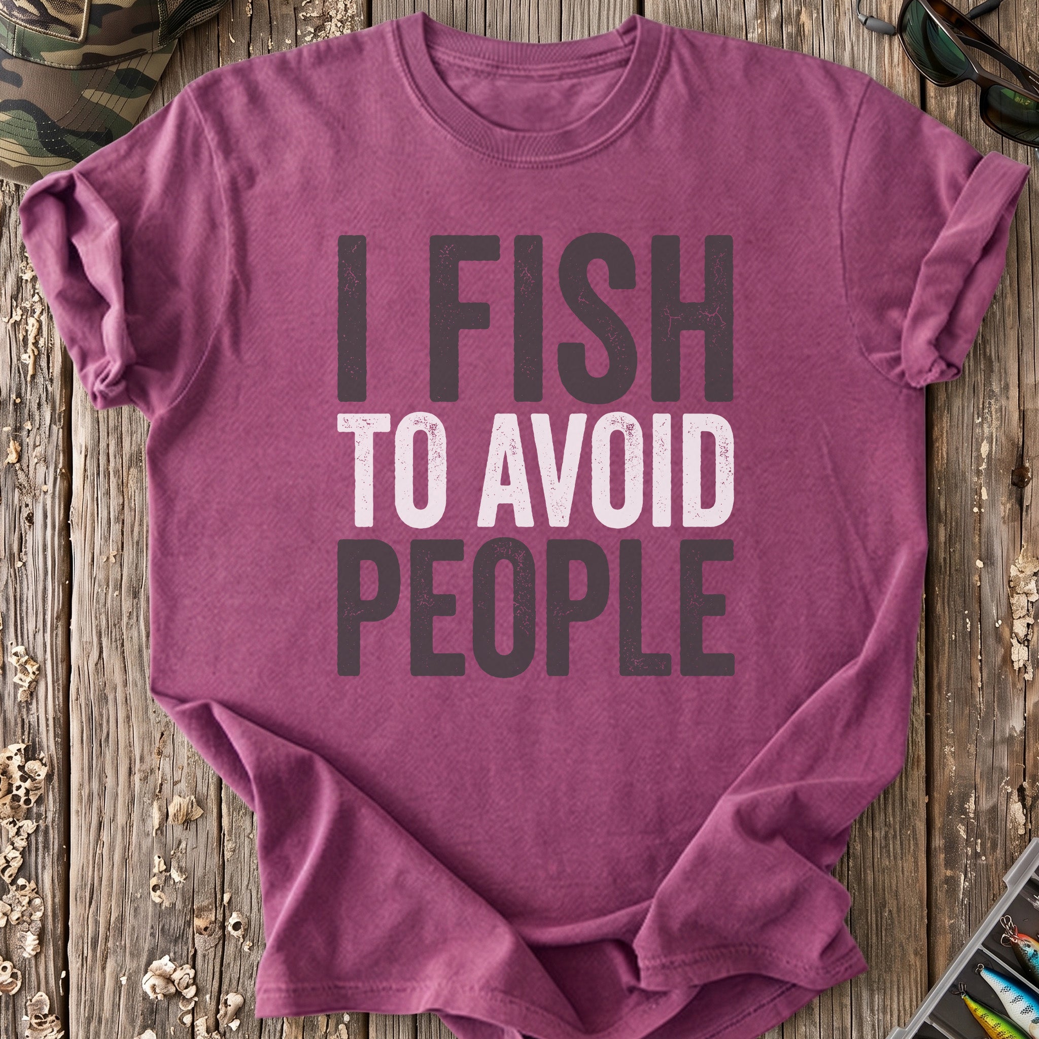 I Fish To Avoid People T-Shirt