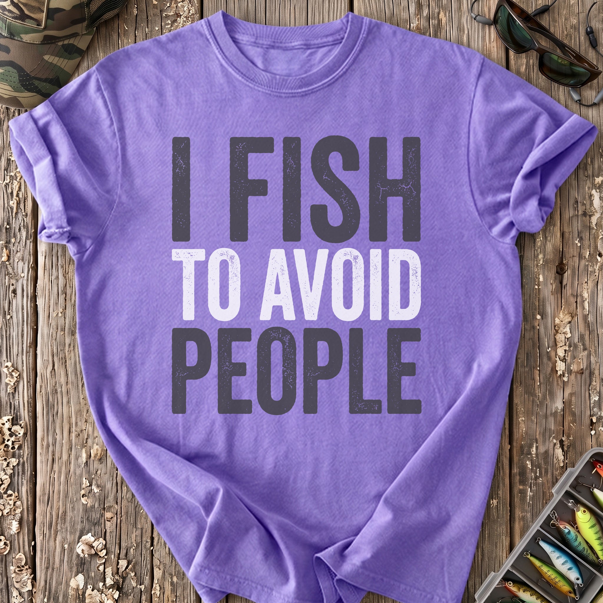 I Fish To Avoid People T-Shirt