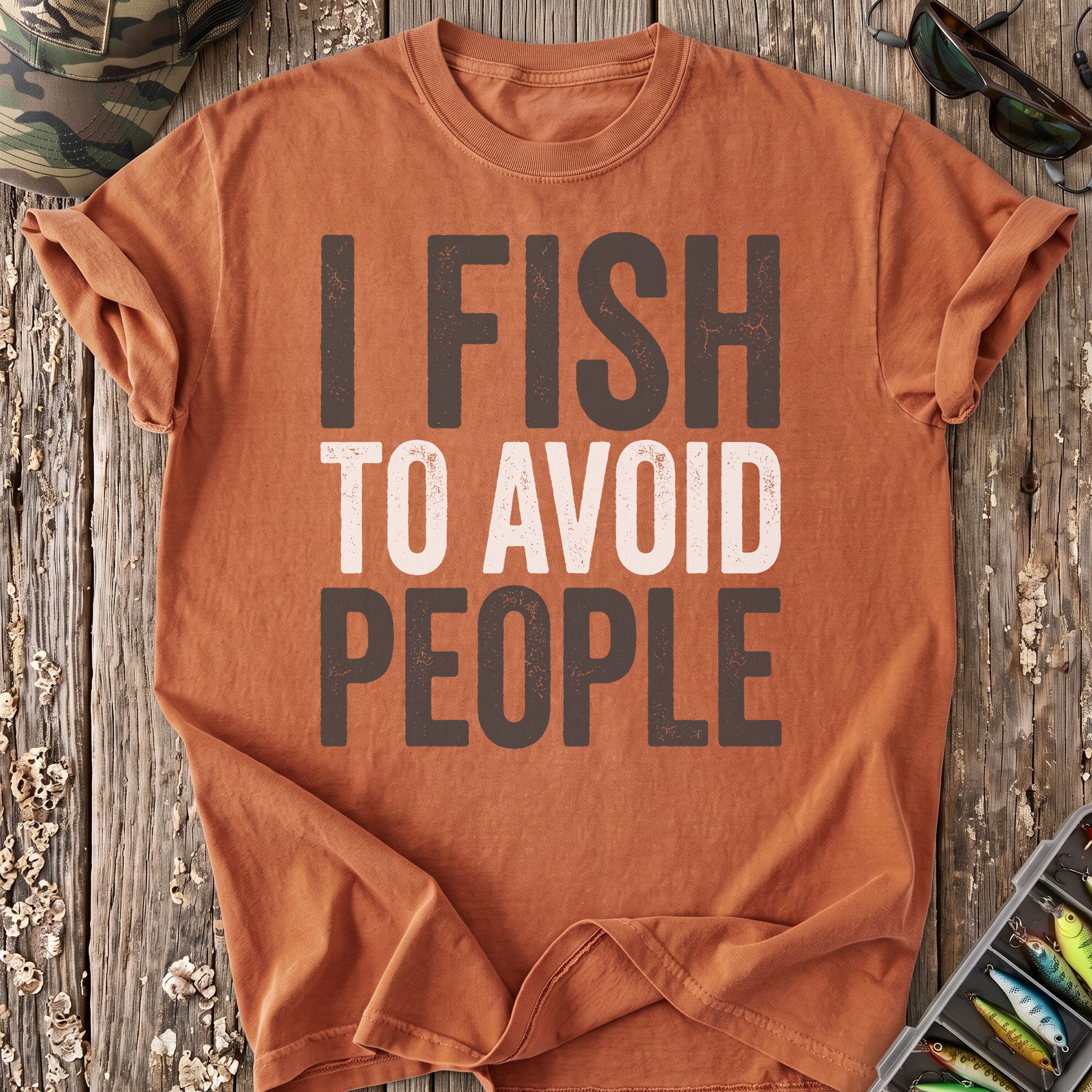 I Fish To Avoid People T-Shirt