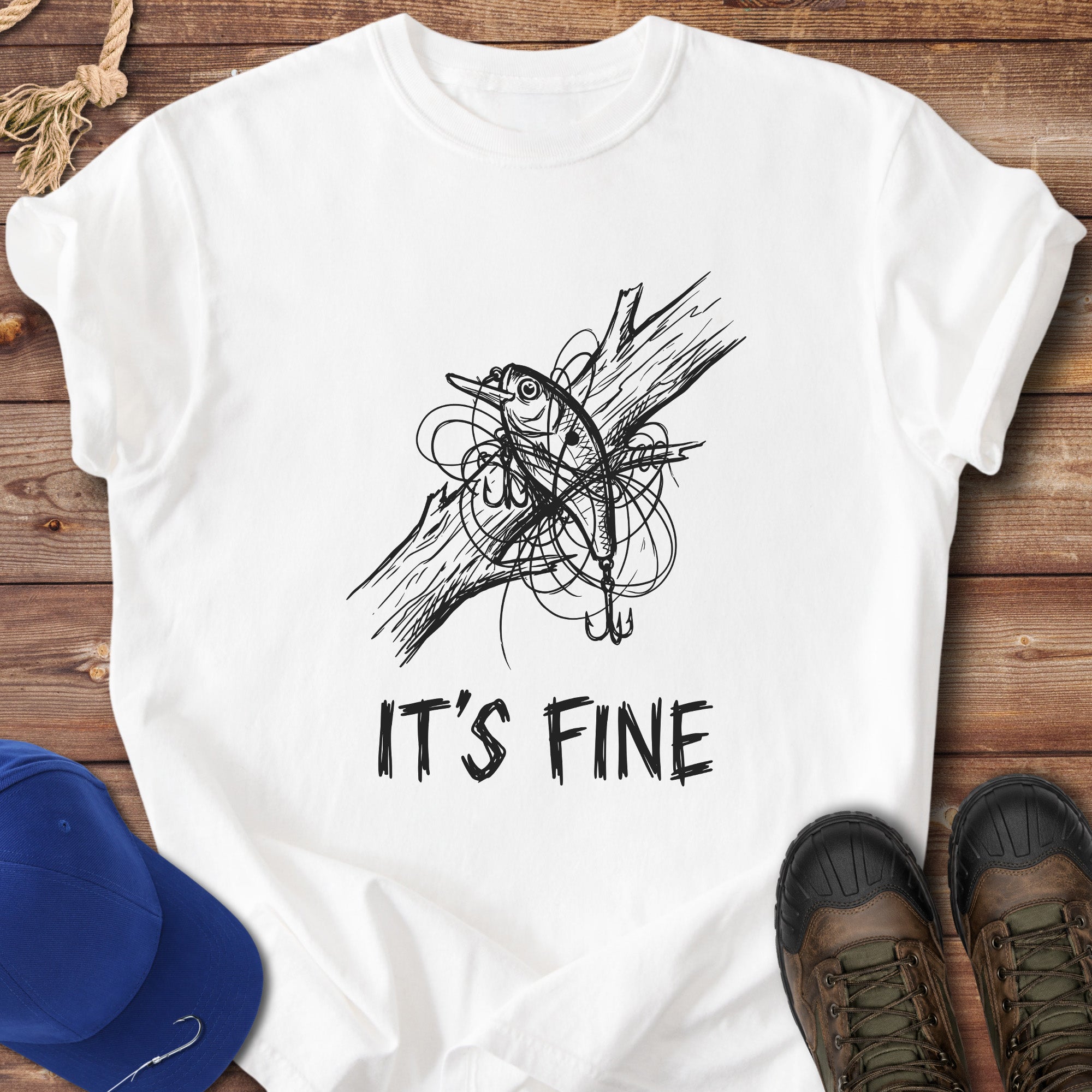 It’s Fine Fishing Snag T-Shirt