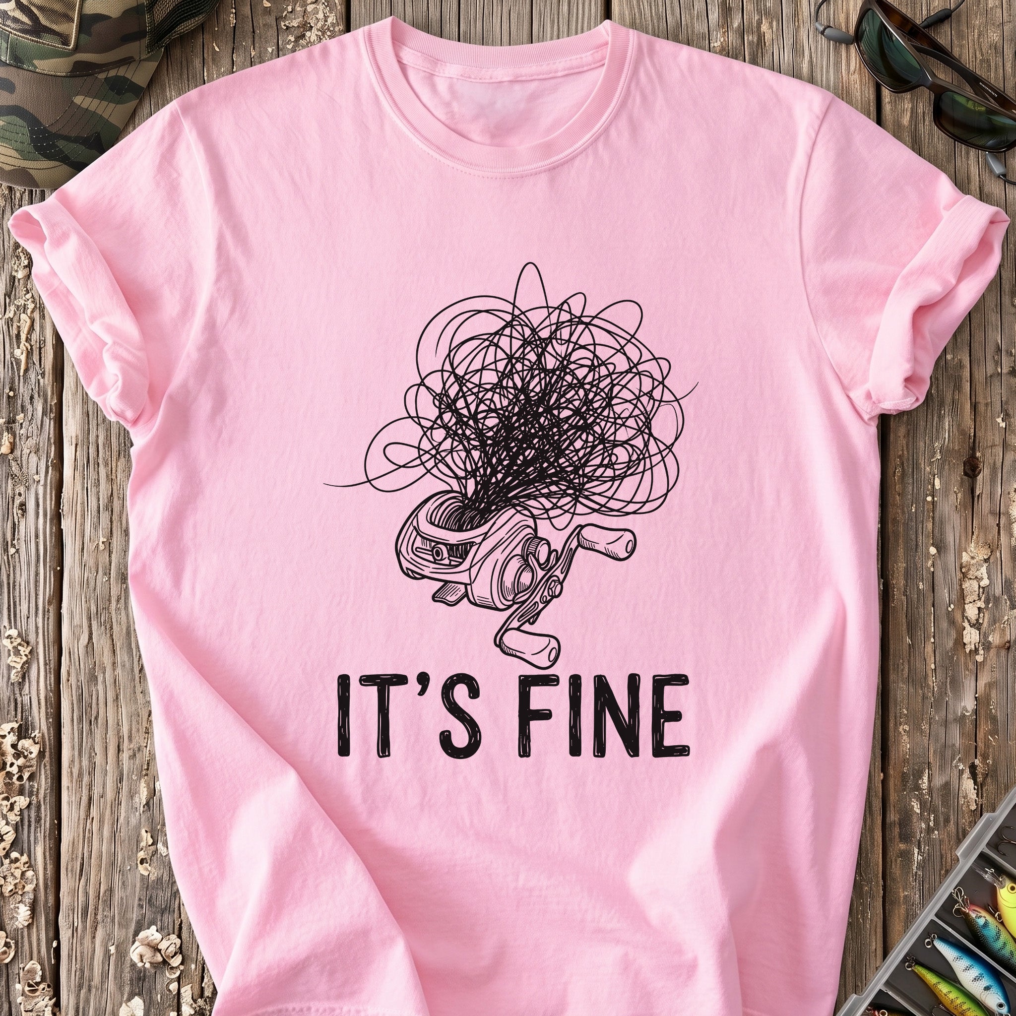 It's Fine Tangled Fishing Line T-Shirt