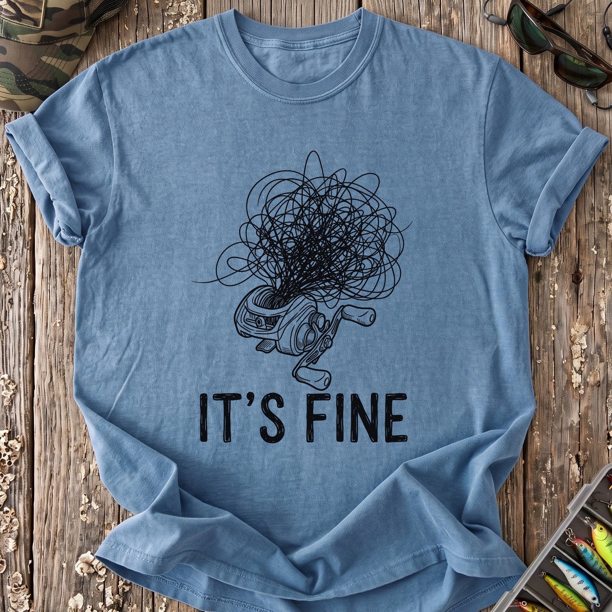 It's Fine Tangled Fishing Line T-Shirt