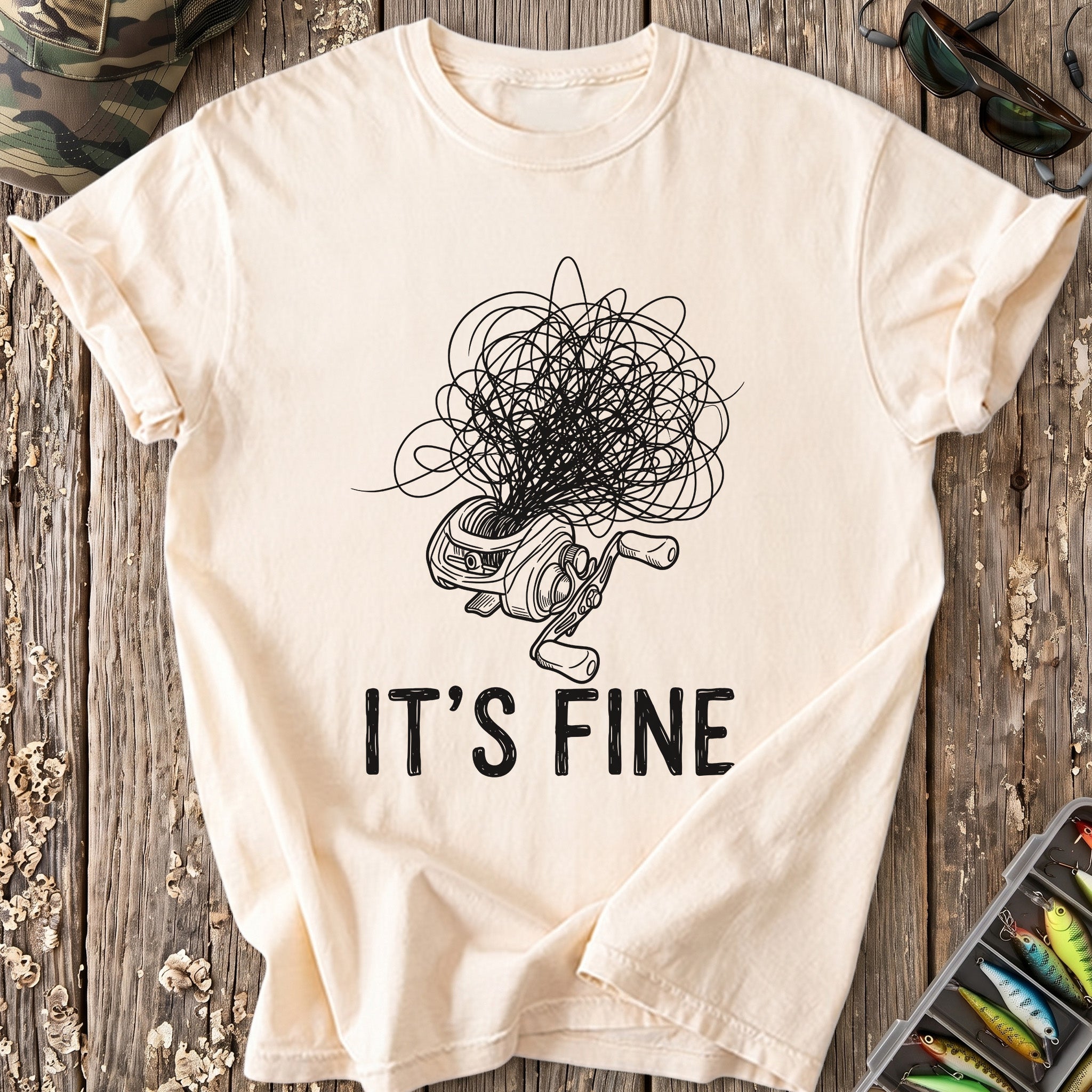It's Fine Tangled Fishing Line T-Shirt