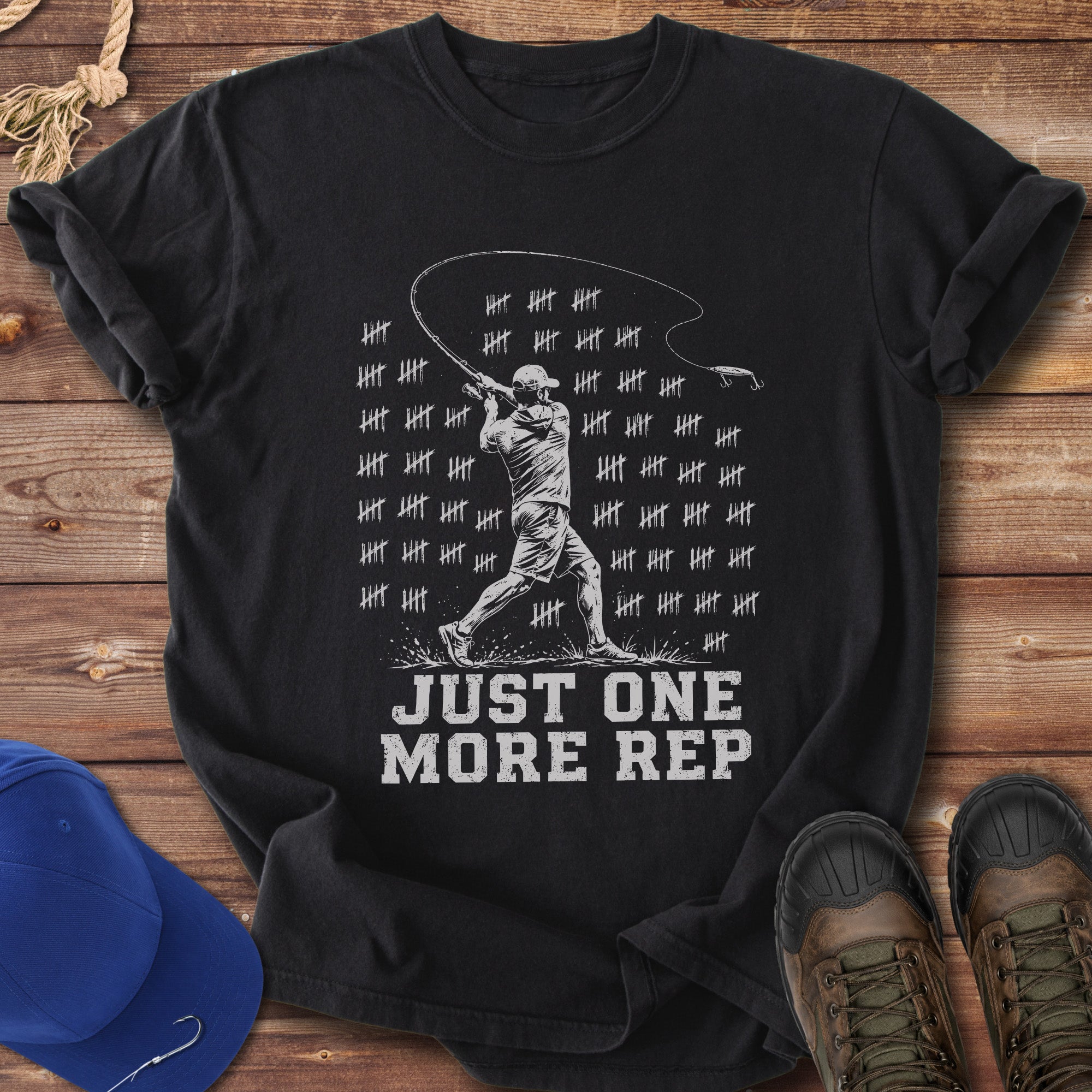 Just One More Rep Fishing T-Shirt