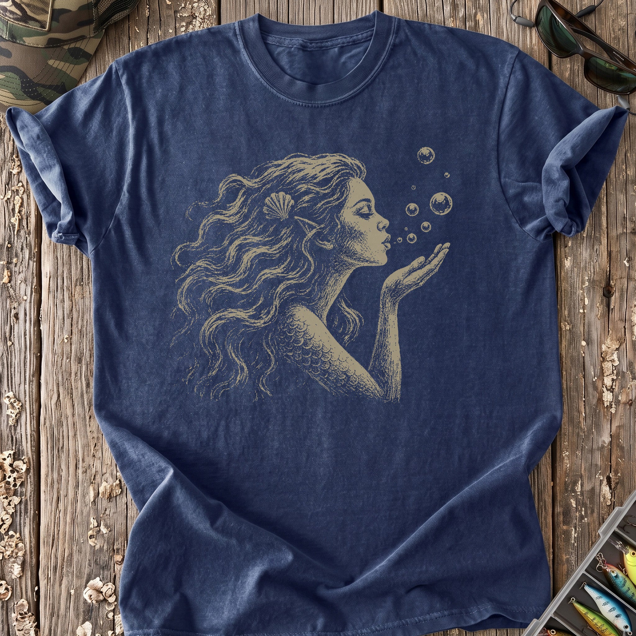 Mermaid Blowing Wishes T-Shirt