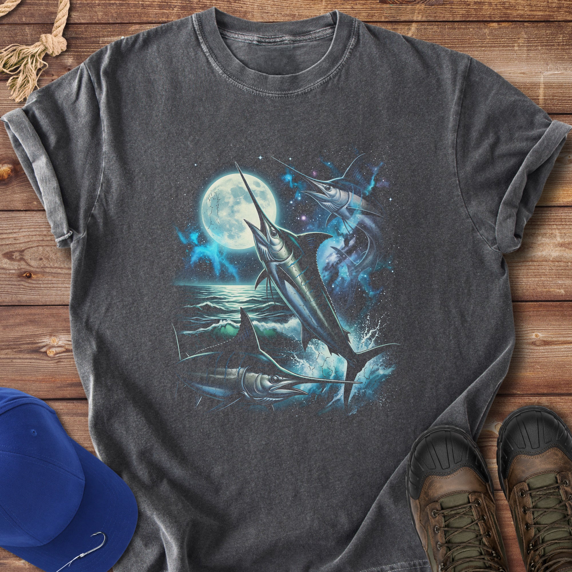 Moonlit Blue Marlin T-Shirt