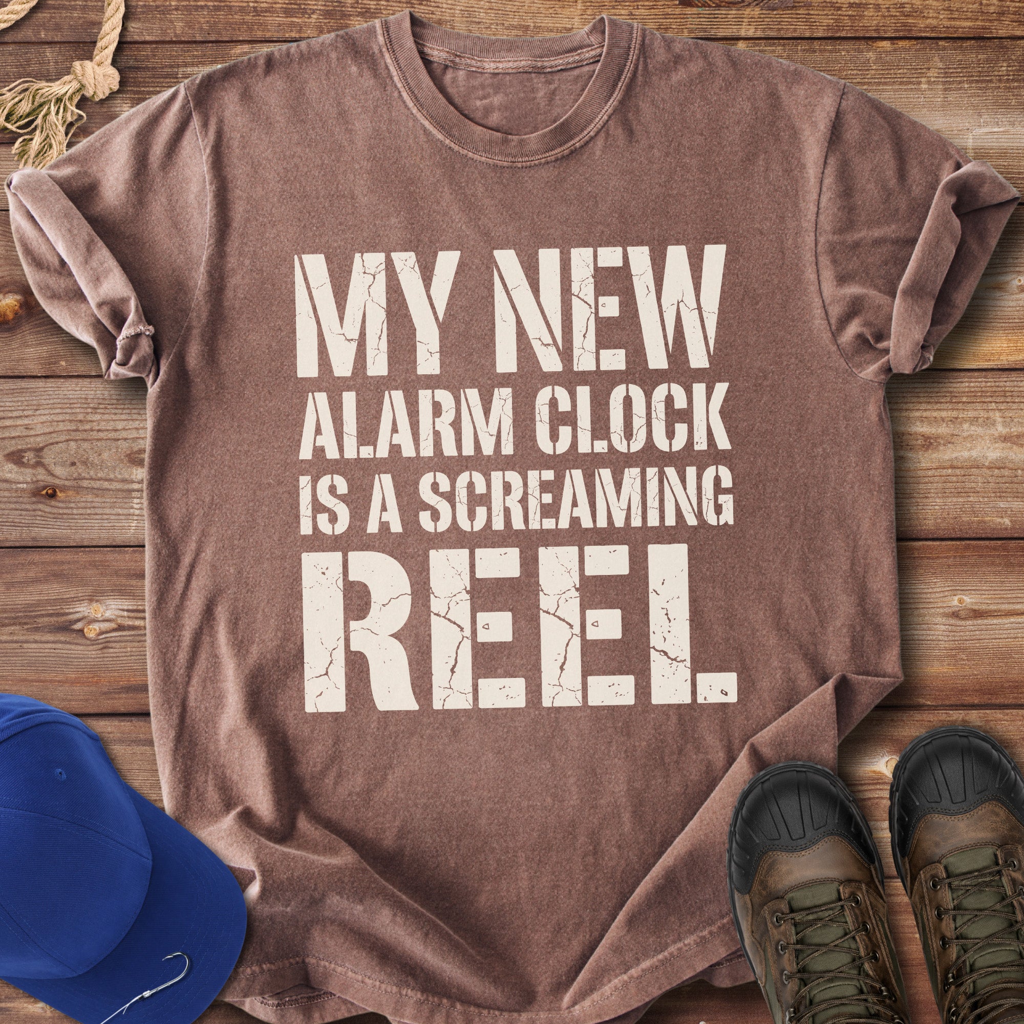My Alarm Clock Is a Screaming Reel T-Shirt