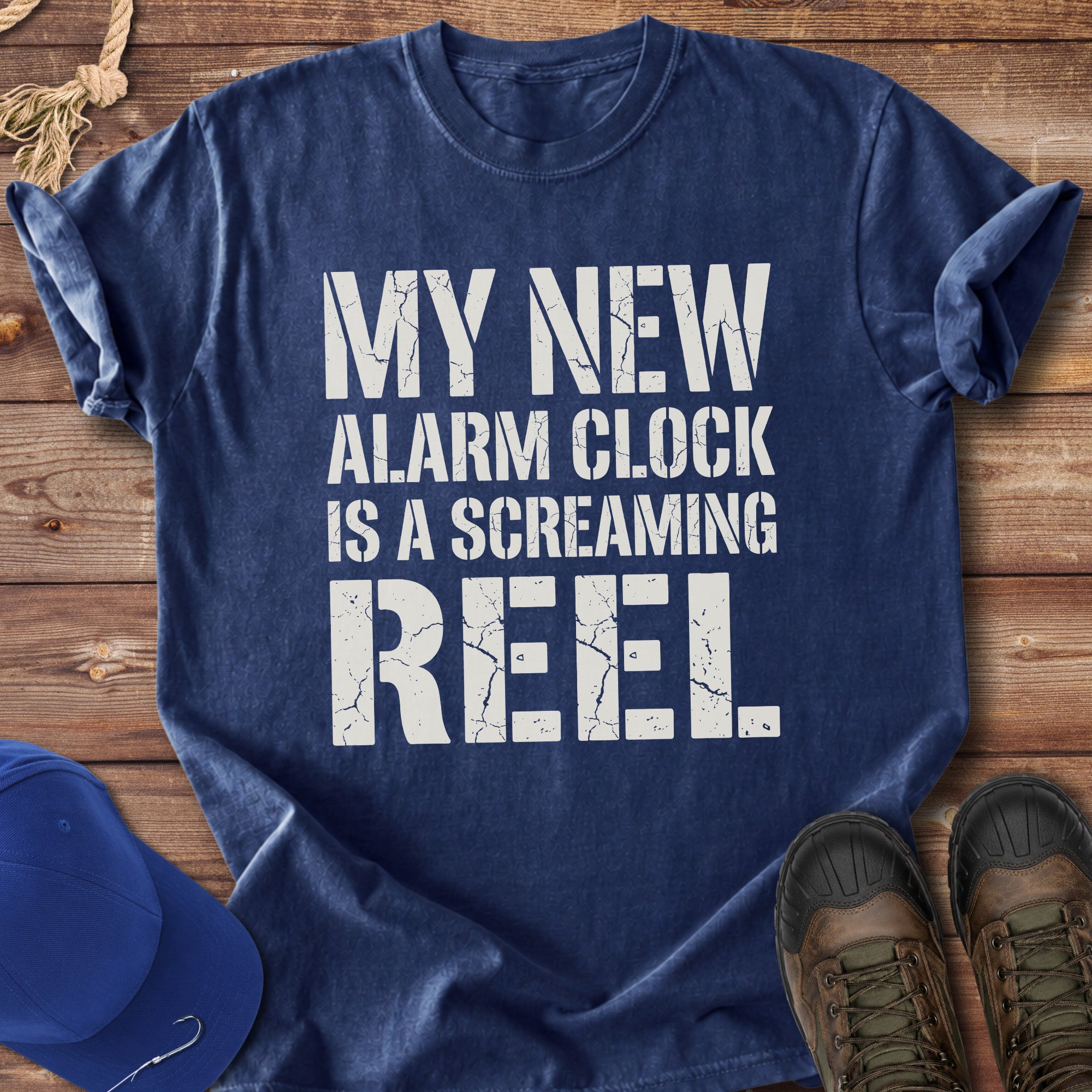 My Alarm Clock Is a Screaming Reel T-Shirt