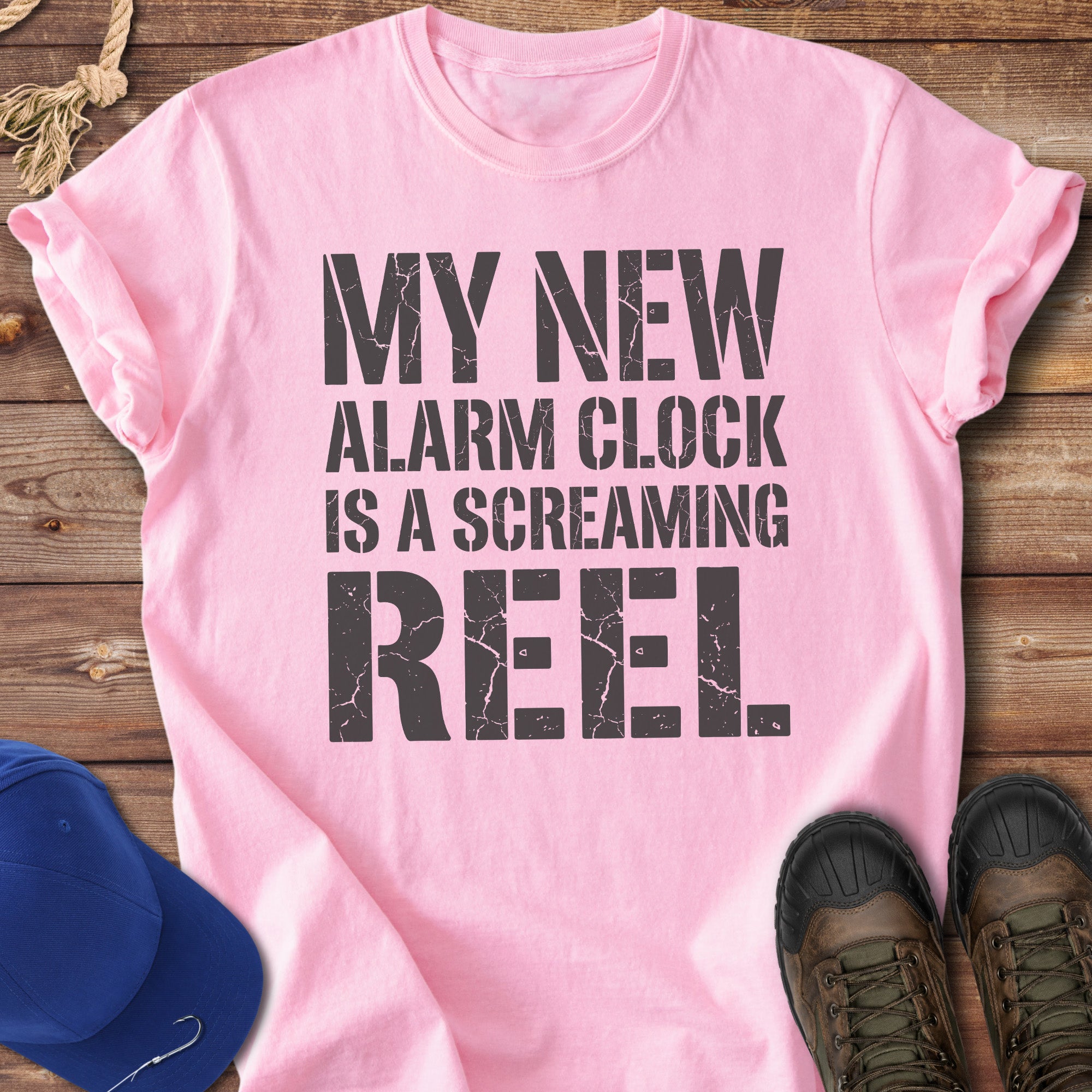 My Alarm Clock Is a Screaming Reel T-Shirt