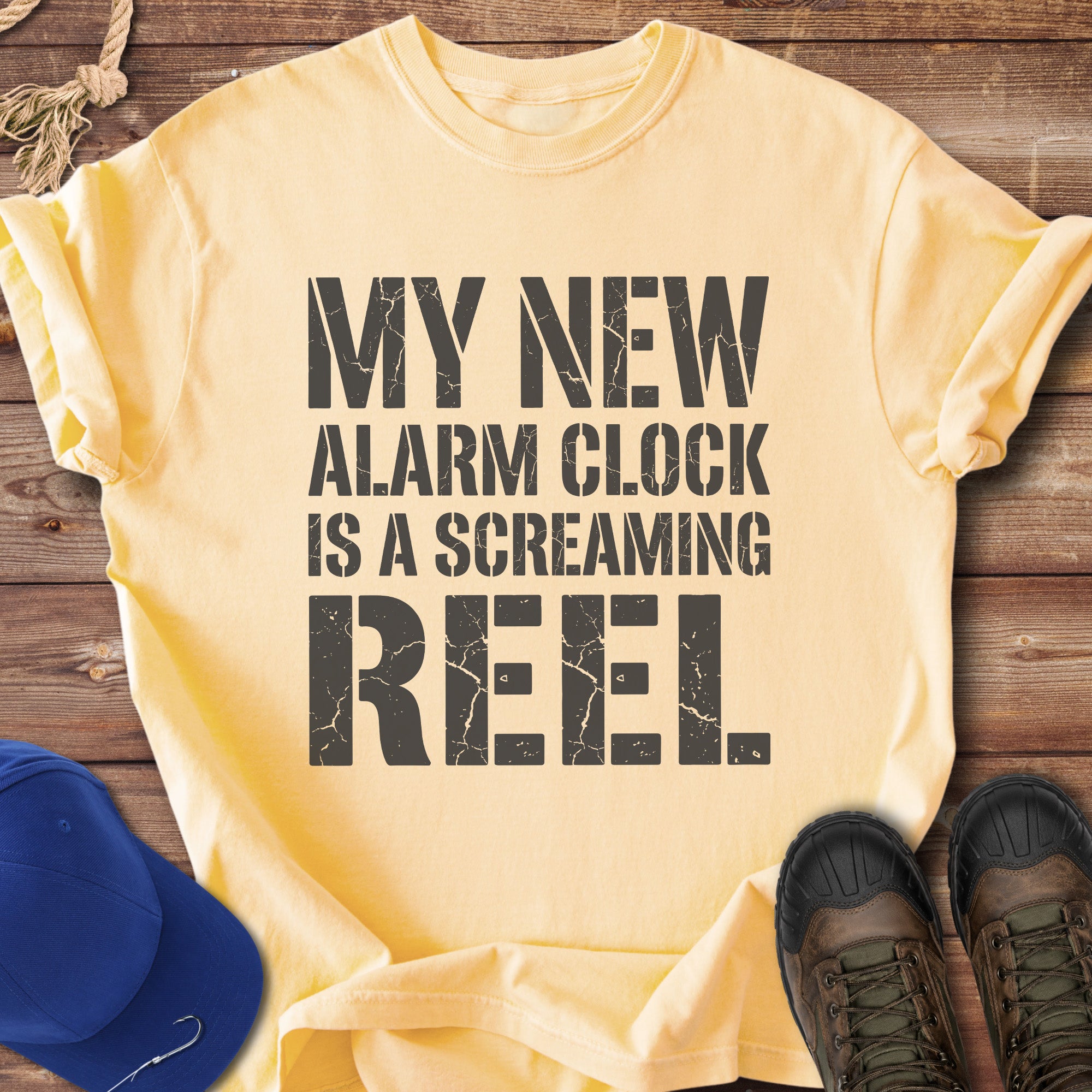 My Alarm Clock Is a Screaming Reel T-Shirt