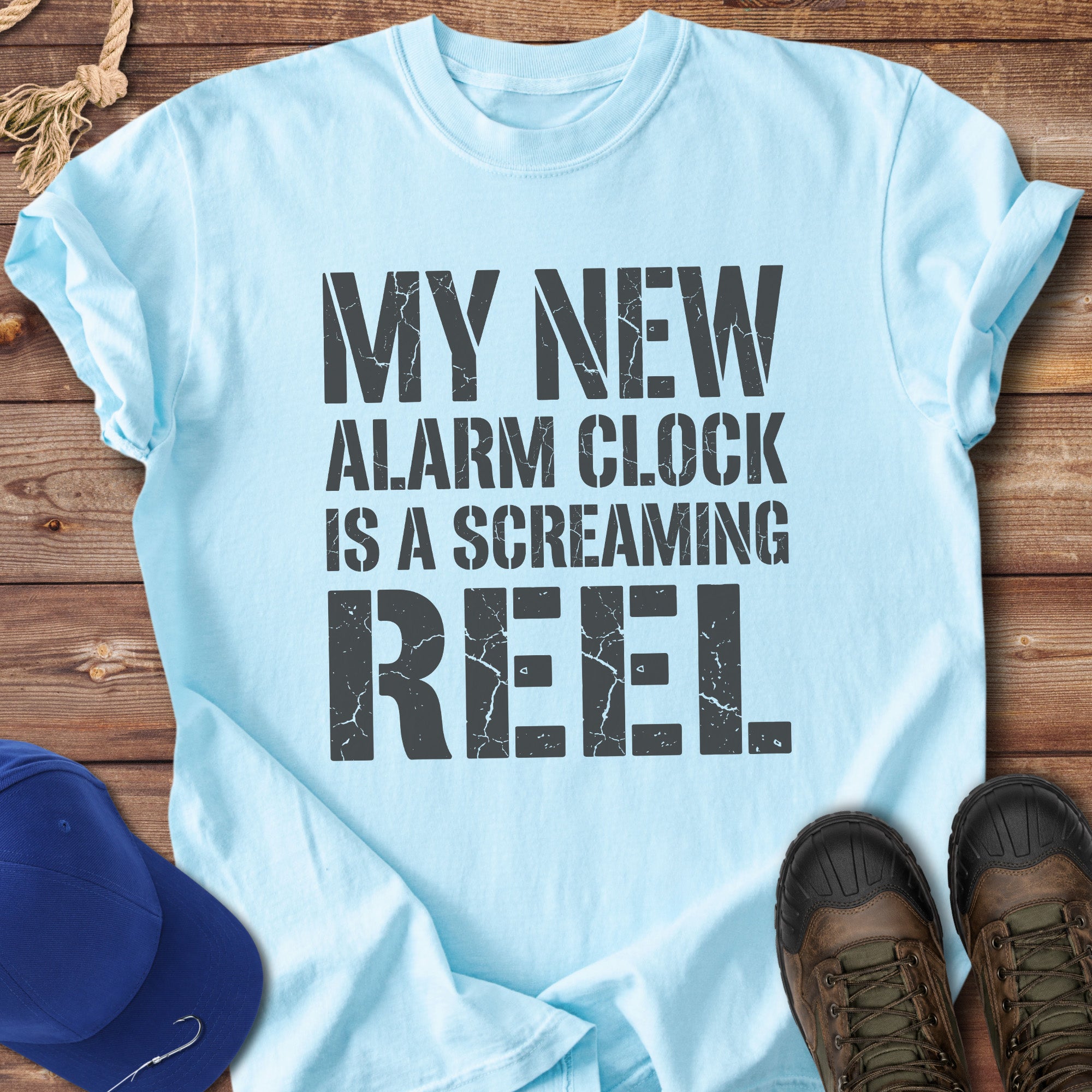 My Alarm Clock Is a Screaming Reel T-Shirt