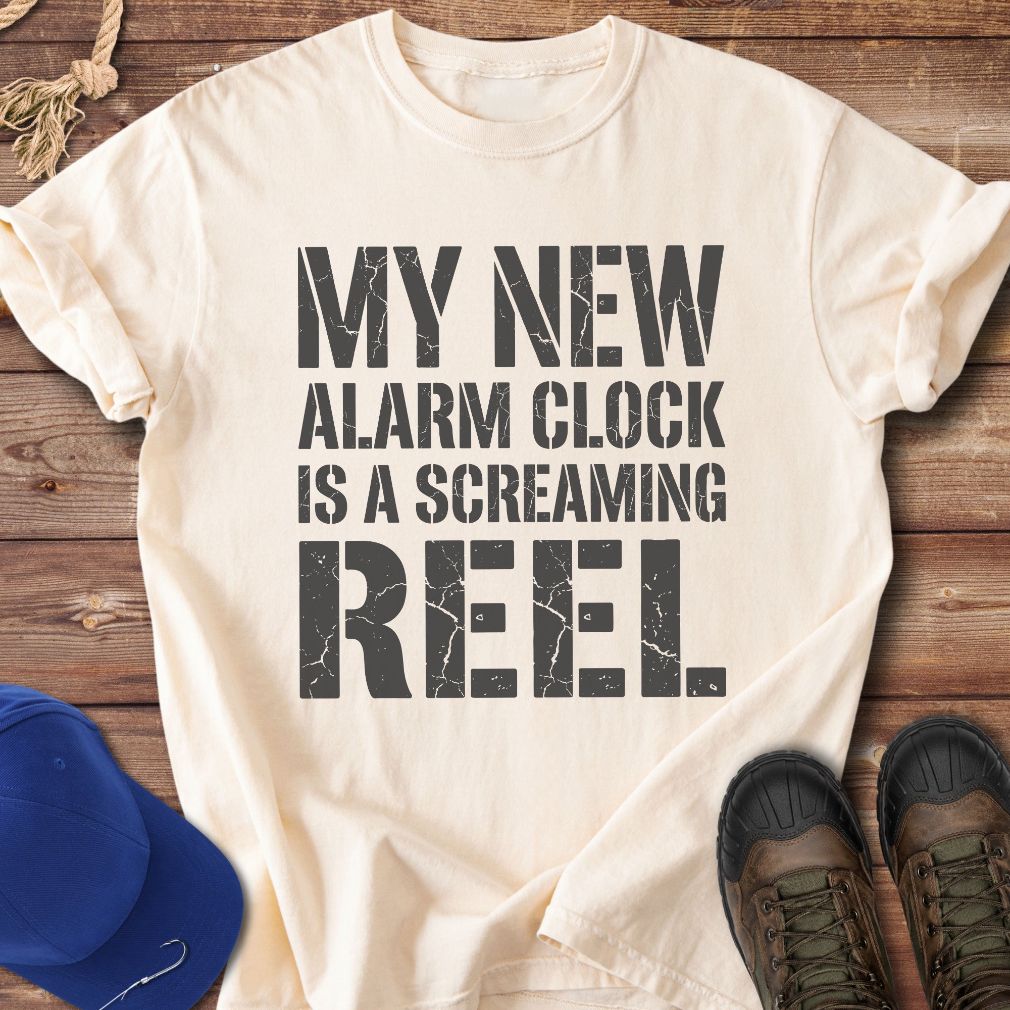 My Alarm Clock Is a Screaming Reel T-Shirt