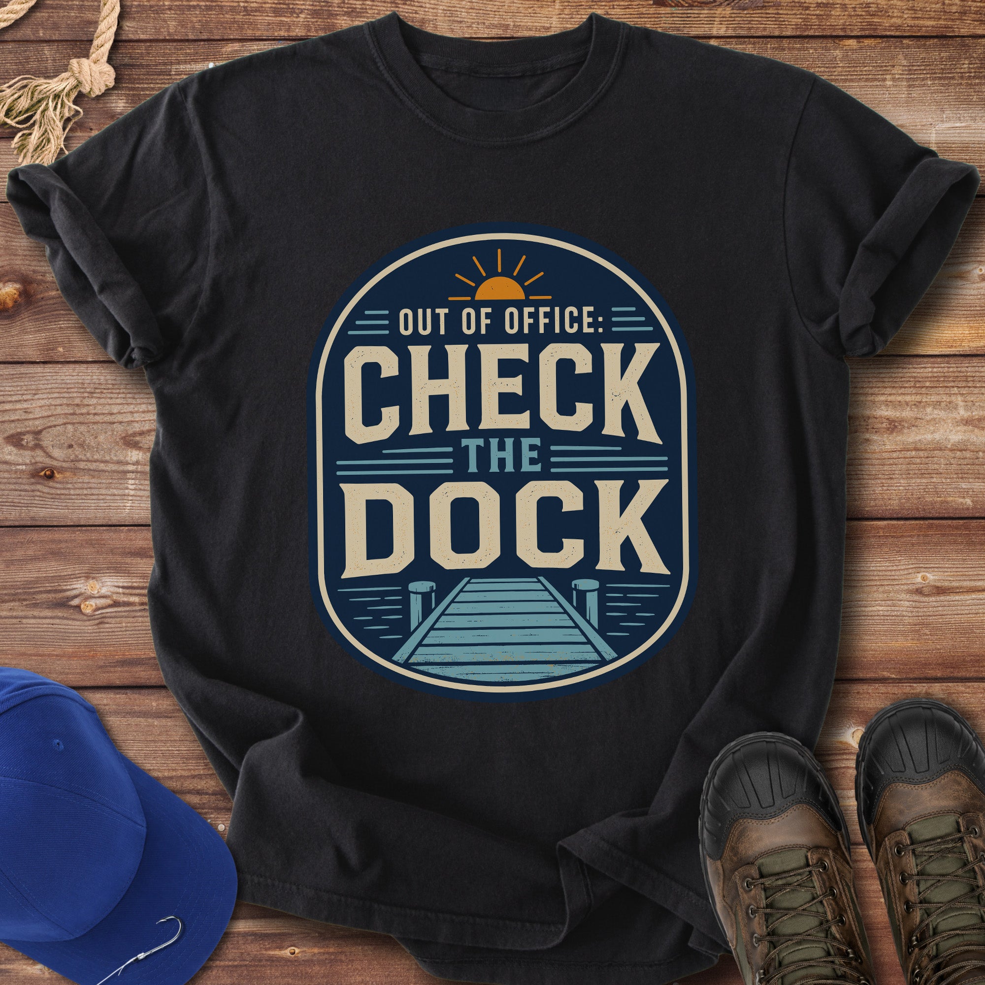 Out of Office: Check the Dock T-Shirt