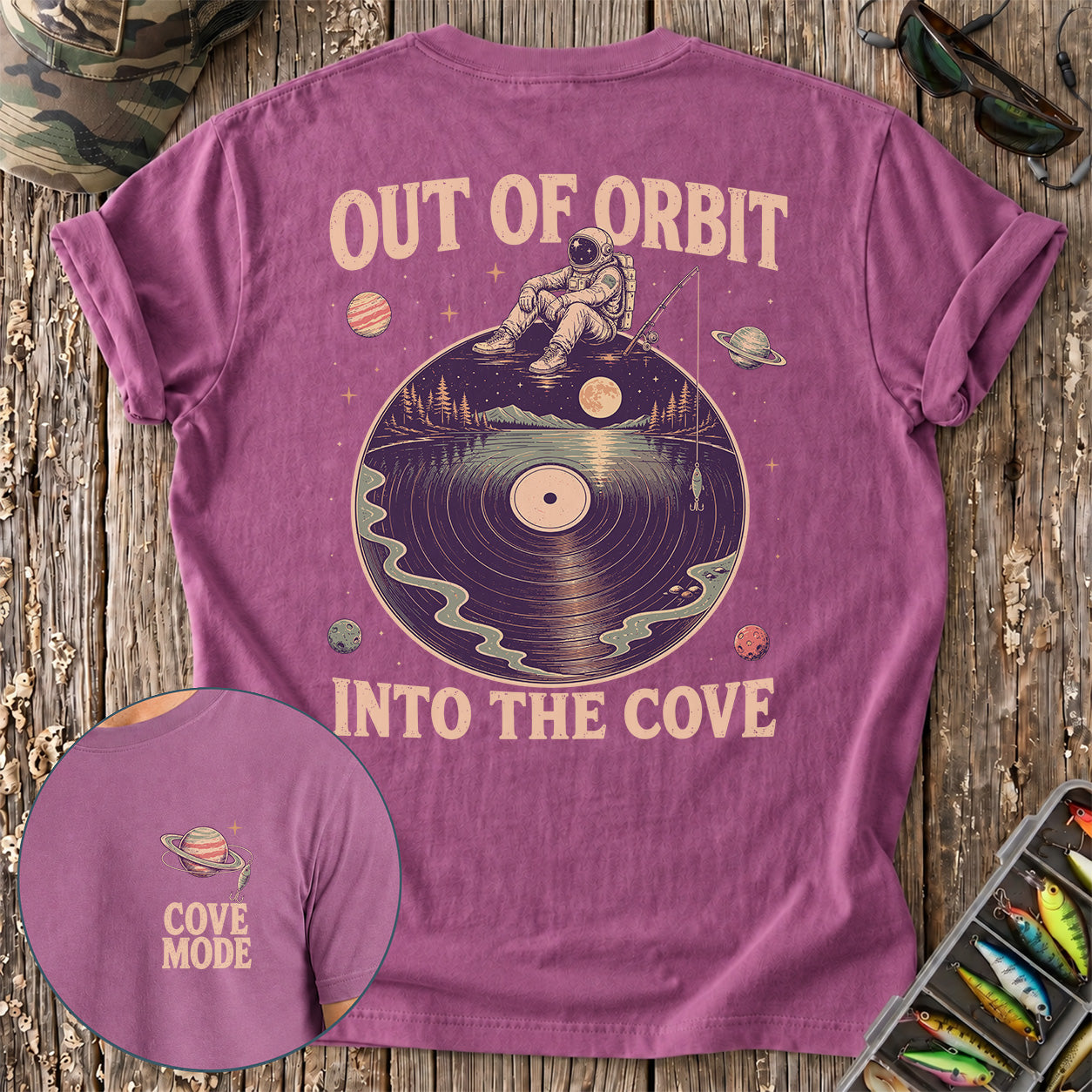 Fishing Out of Orbit, Into the Cove T-Shirt