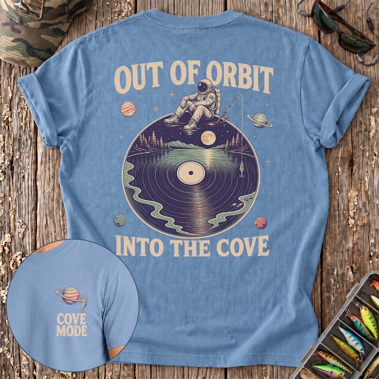Fishing Out of Orbit, Into the Cove T-Shirt