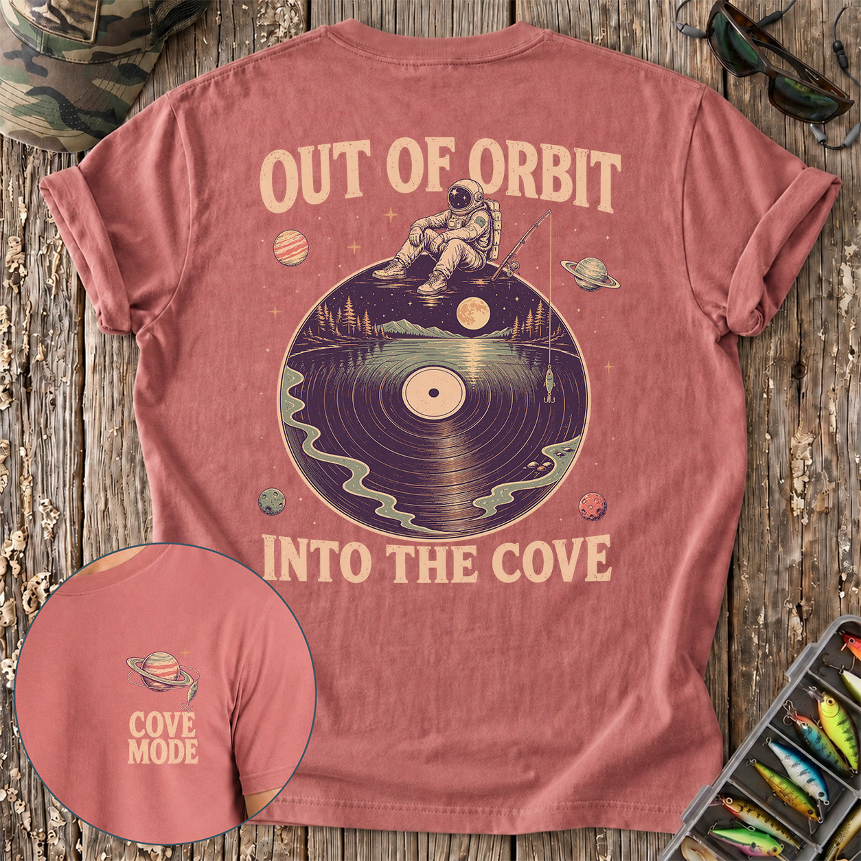 Fishing Out of Orbit, Into the Cove T-Shirt