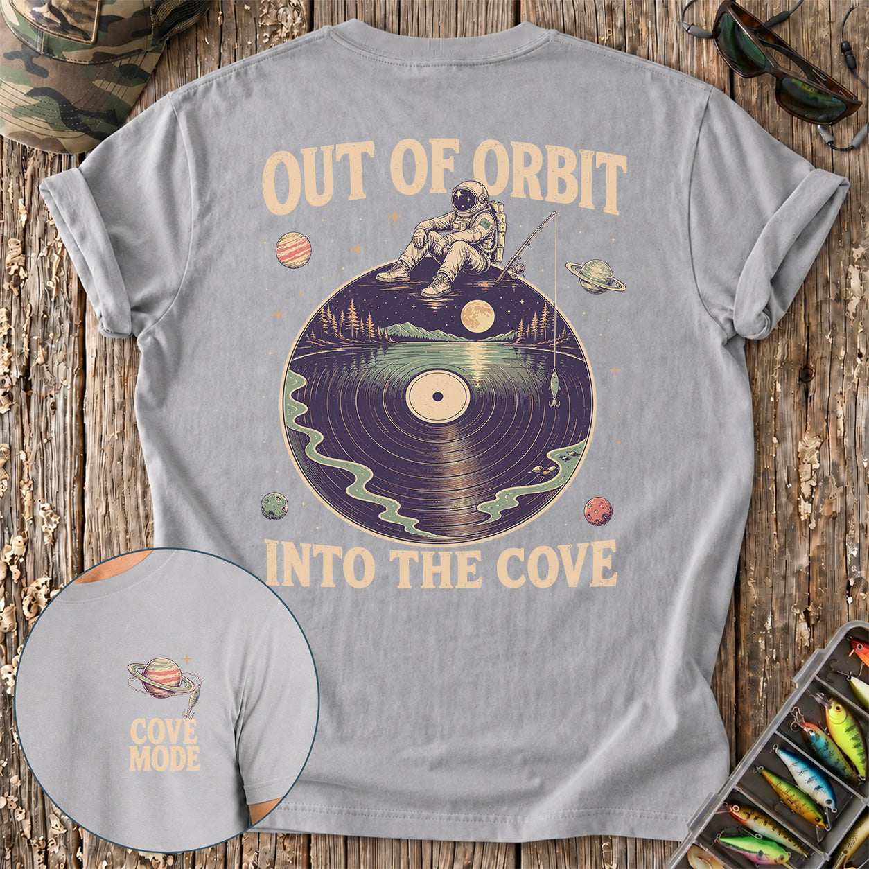 Fishing Out of Orbit, Into the Cove T-Shirt