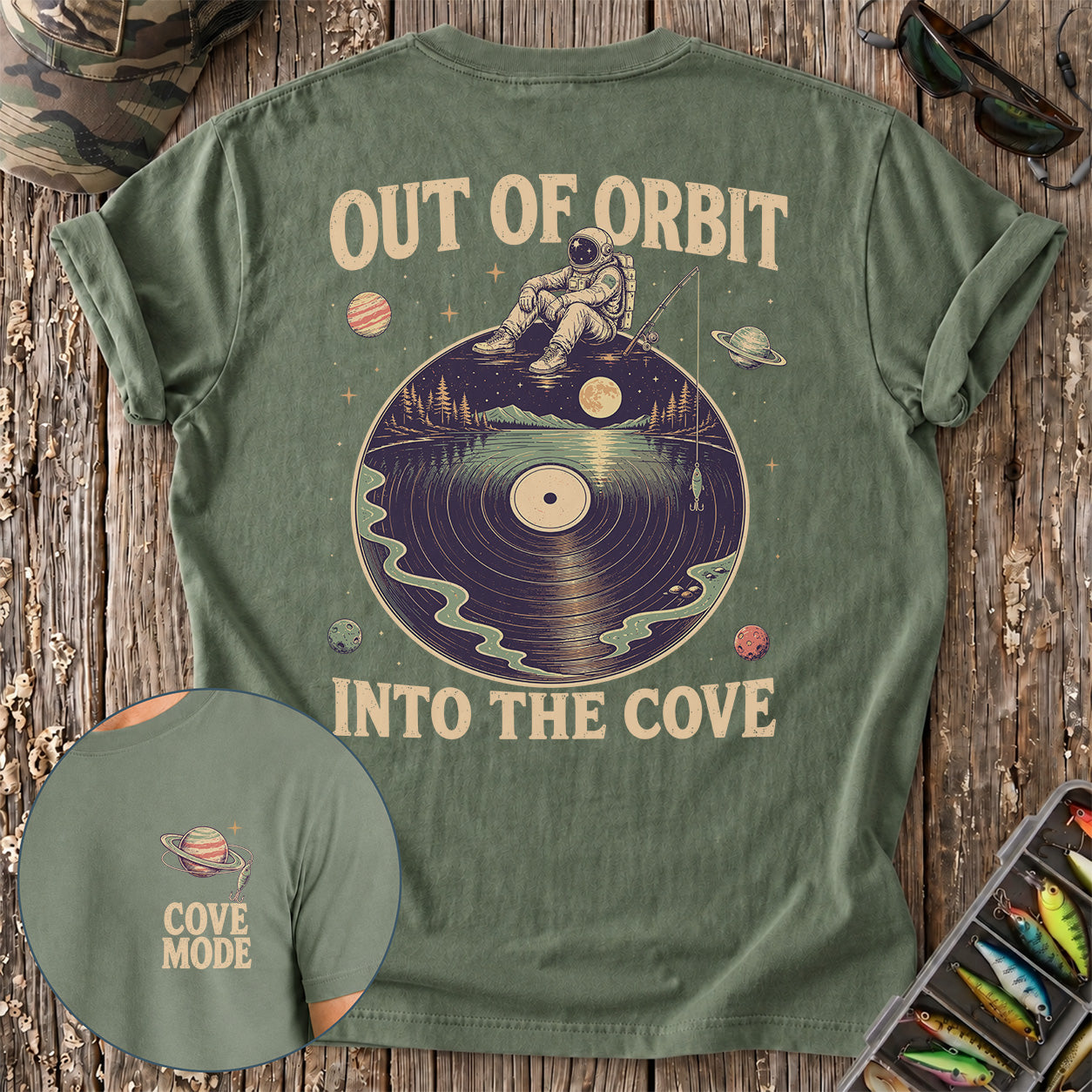 Fishing Out of Orbit, Into the Cove T-Shirt