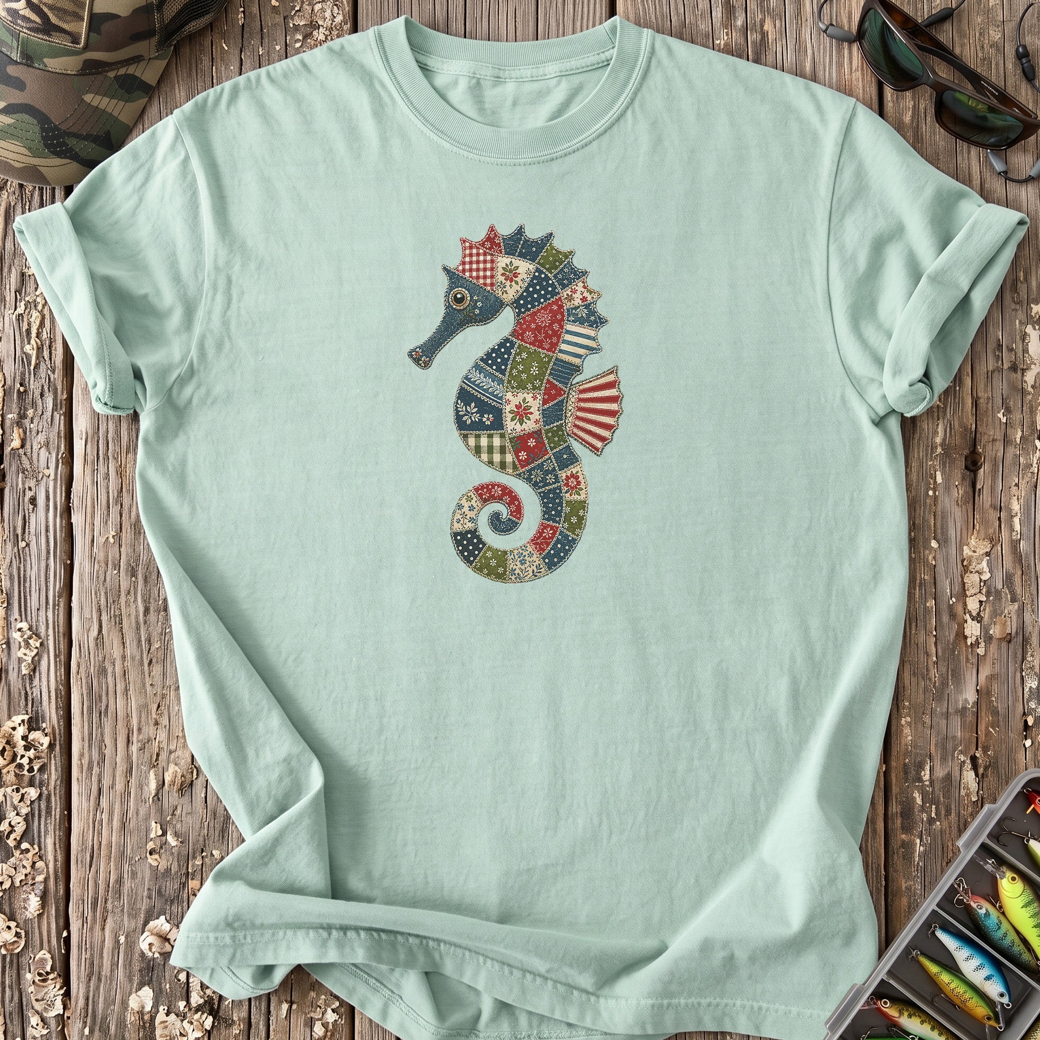 Patchwork Seahorse T-Shirt