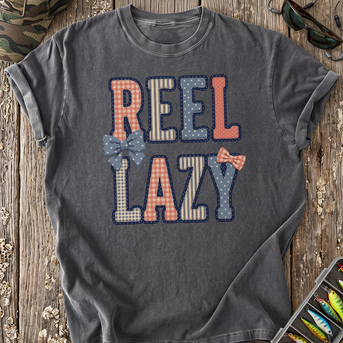 Bow-Tied Reel Lazy T-Shirt