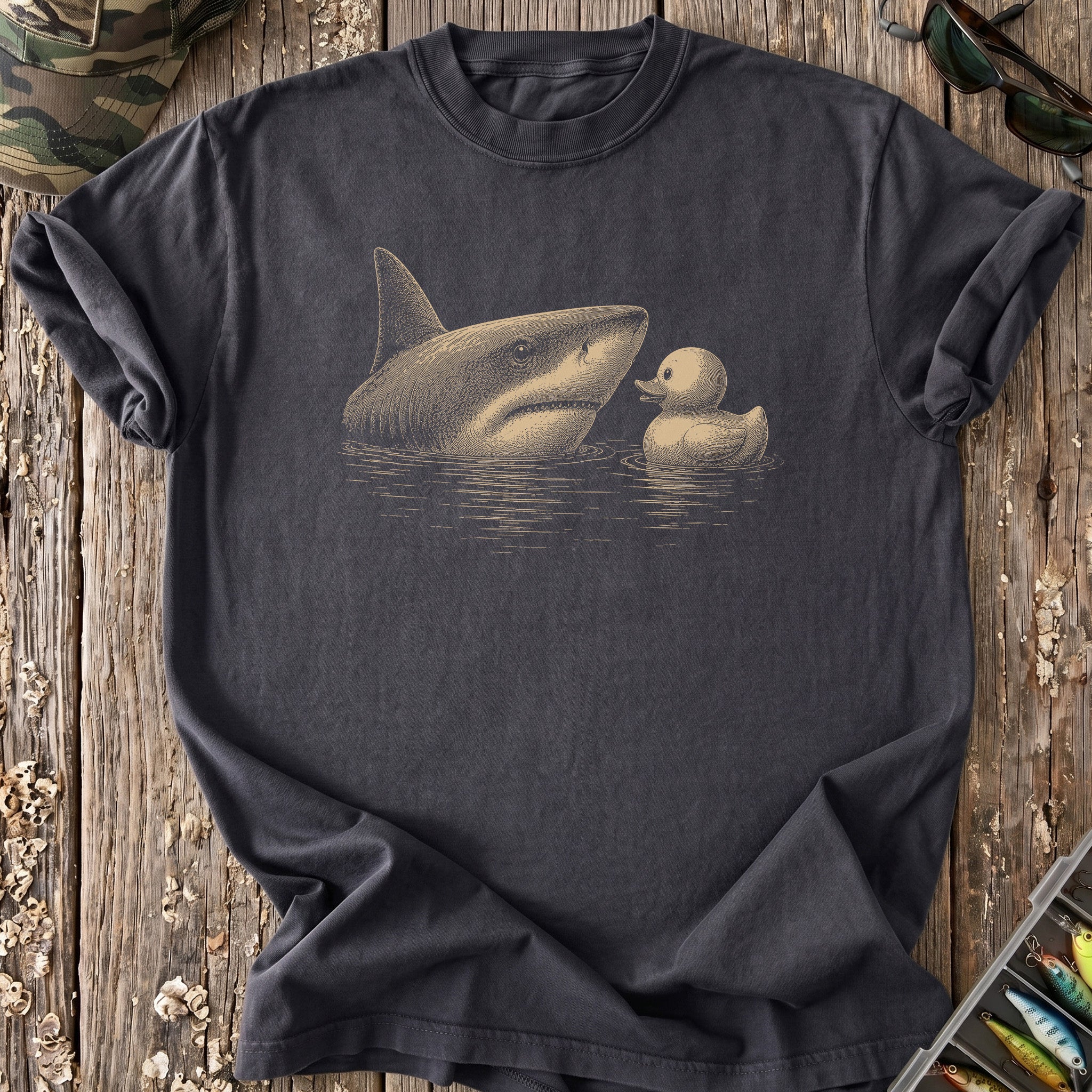 Shark Meets Rubber Duck T-Shirt