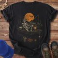 Skeleton In A Jon Boat T-Shirt