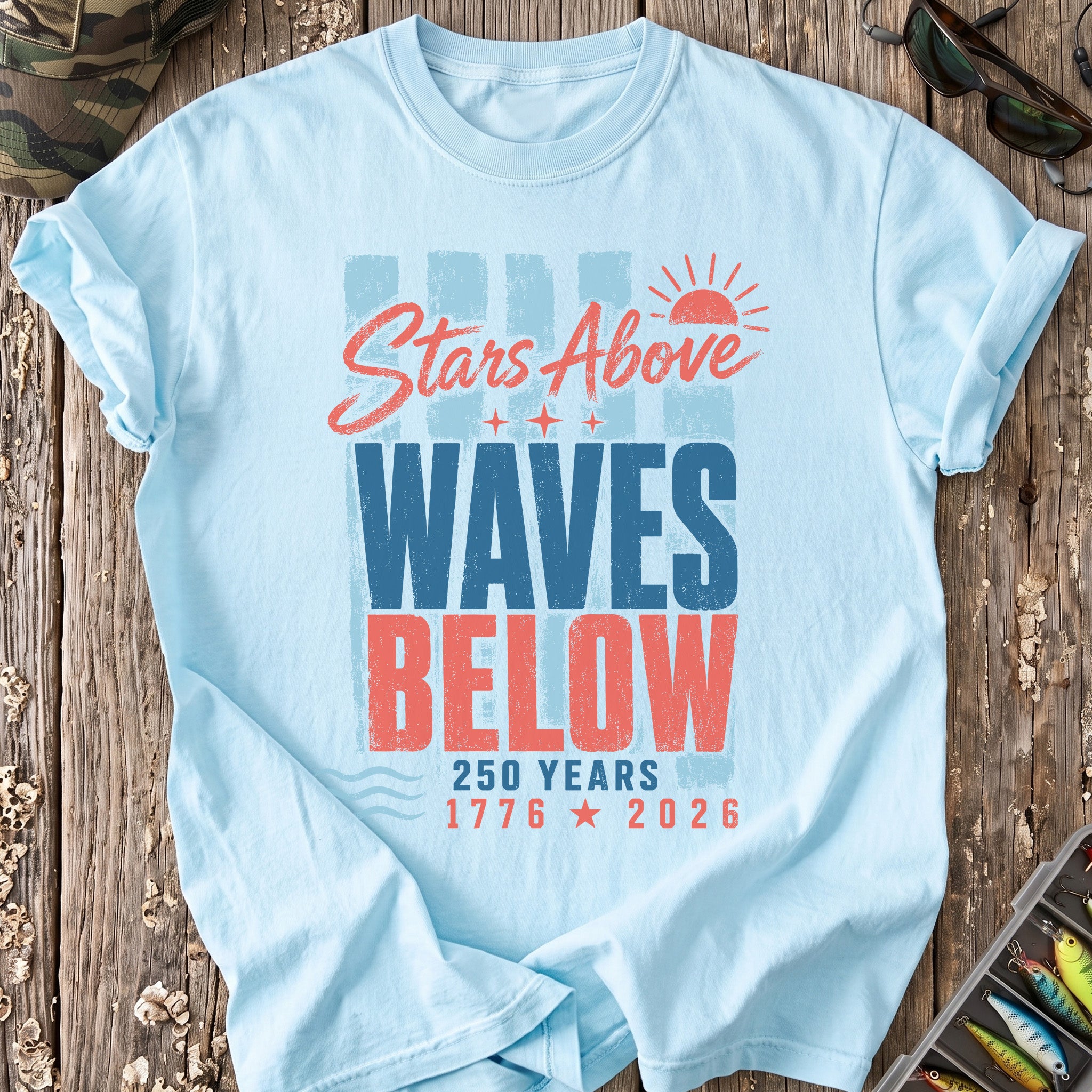 Stars Above, Waves Below 250 Years T-Shirt