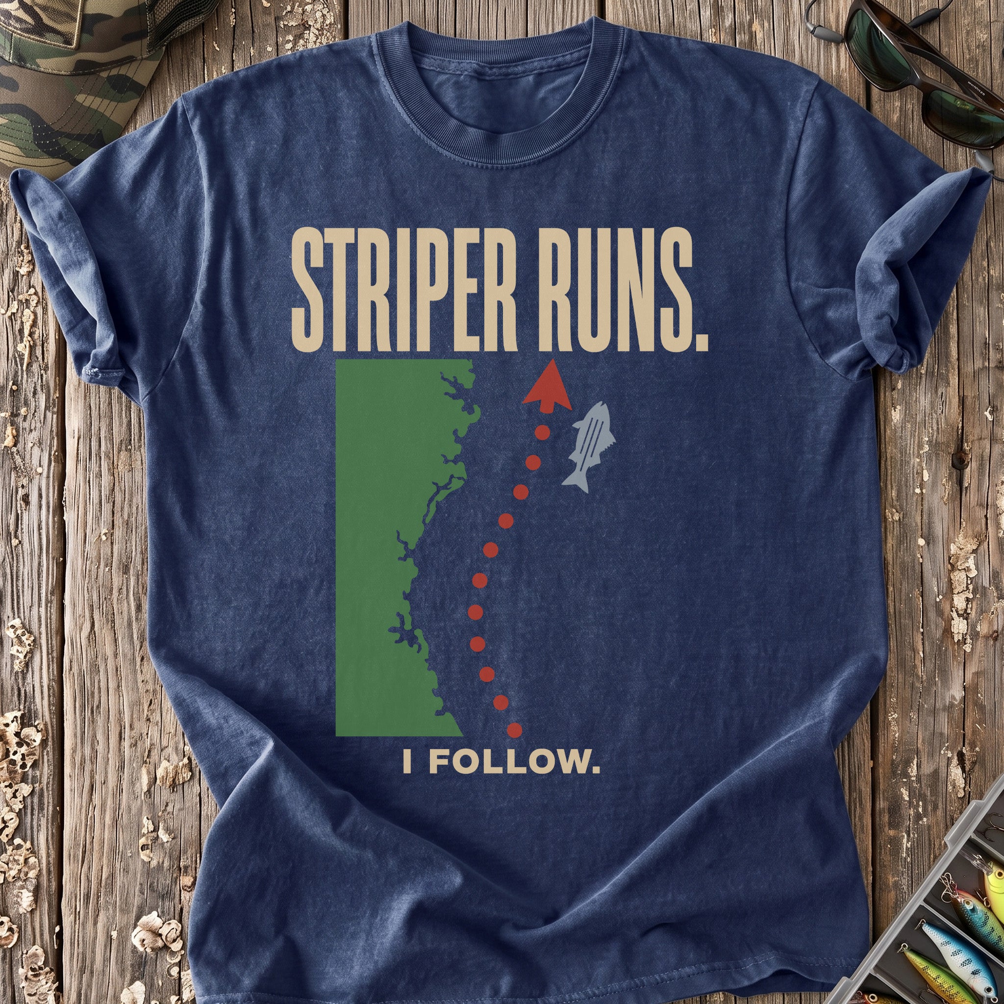Striper Runs, I Follow T-Shirt