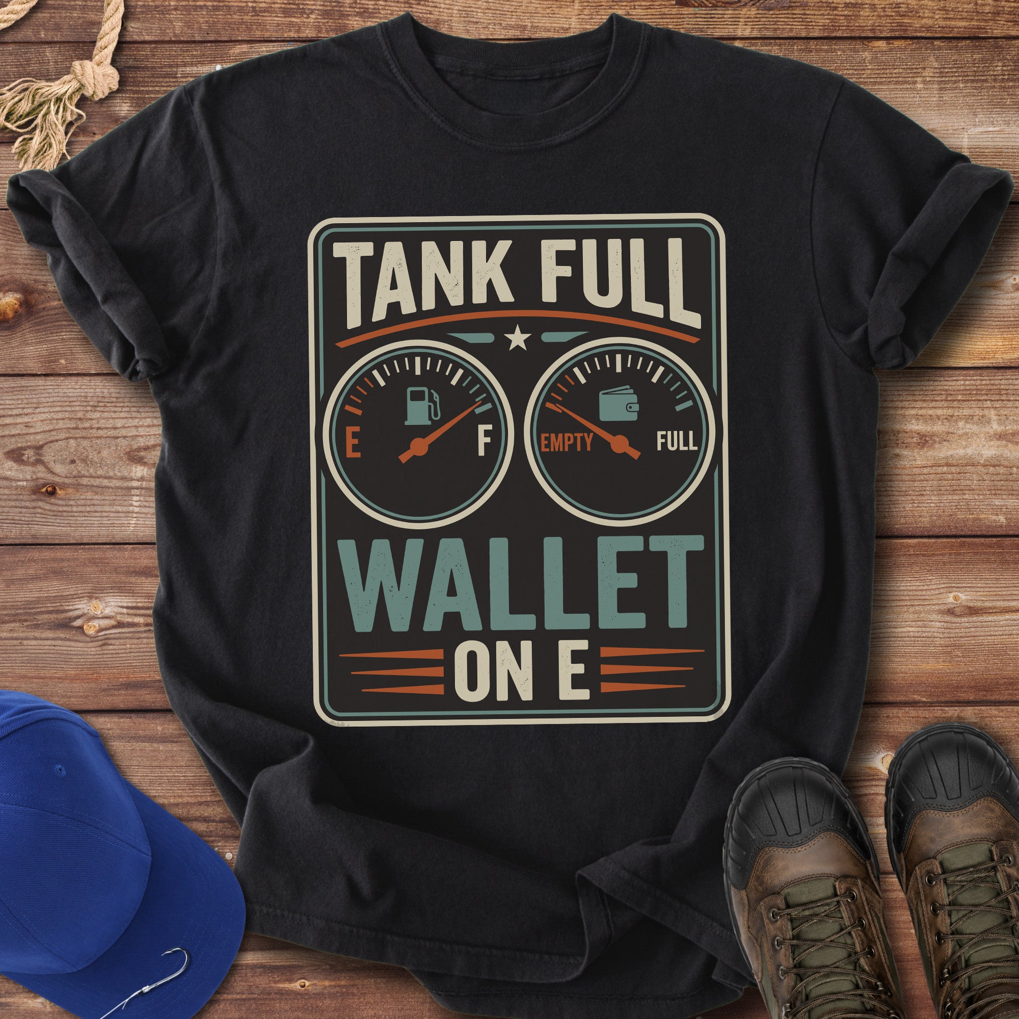 Tank Full, Wallet on E T-Shirt