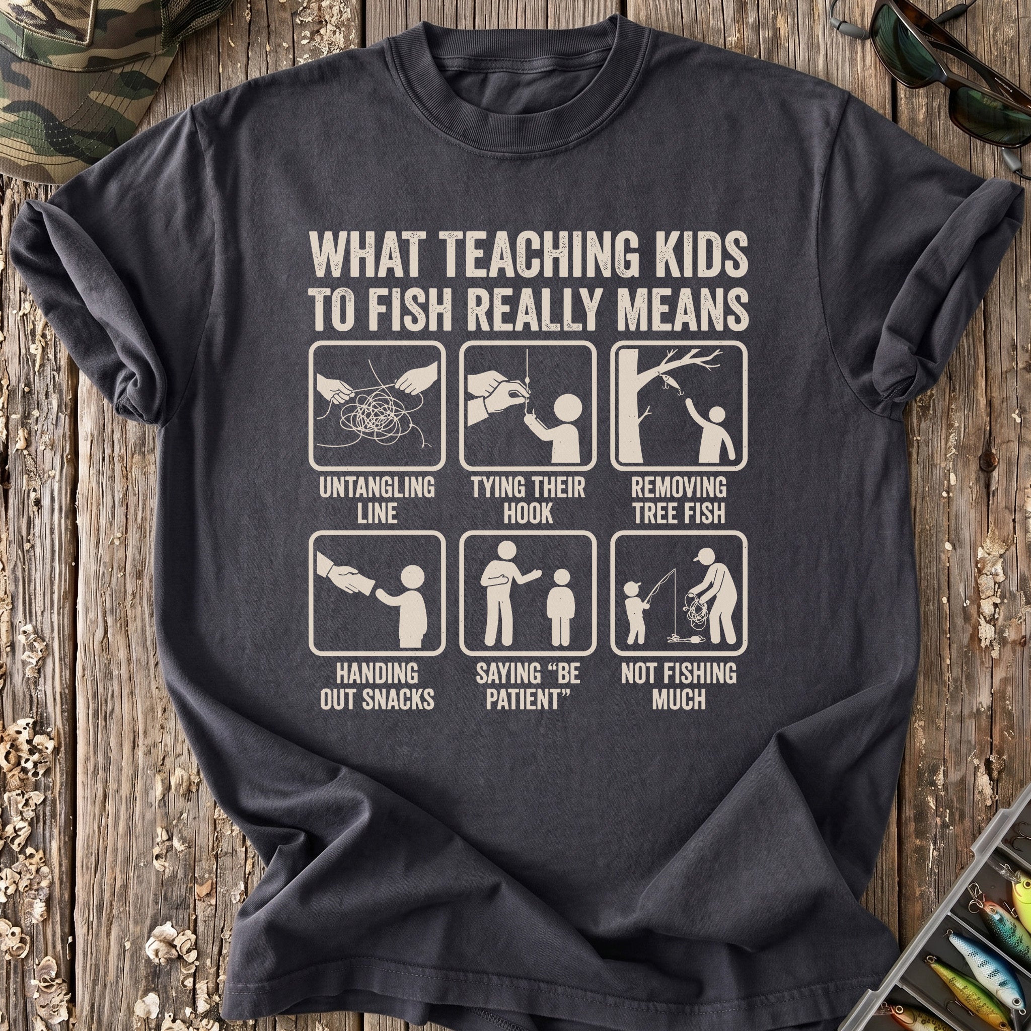 What Teaching Kids To Fish Means T-Shirt