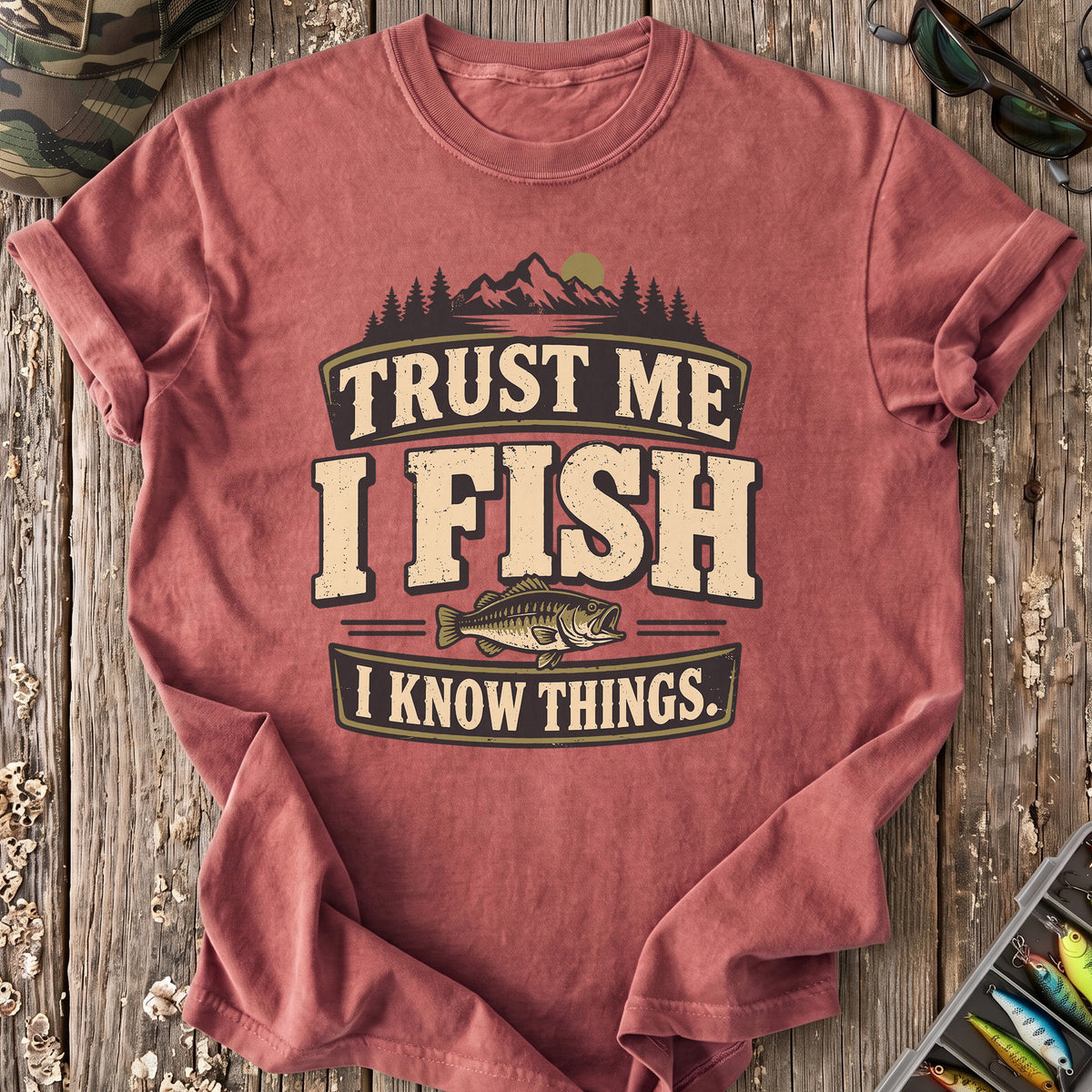 I Fish Therefore I Know T-Shirt